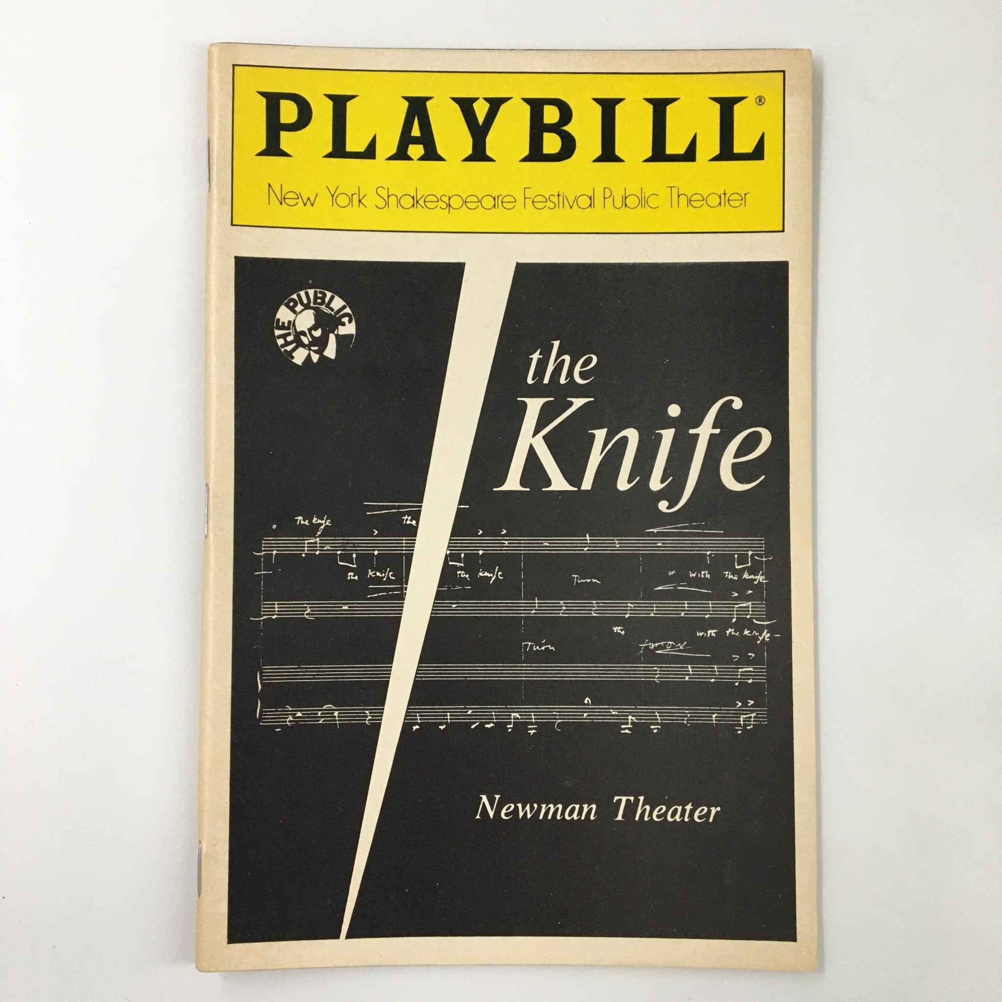 1987 Playbill New York Shakespeare Festival Theatre The Knife by Nick Bicat