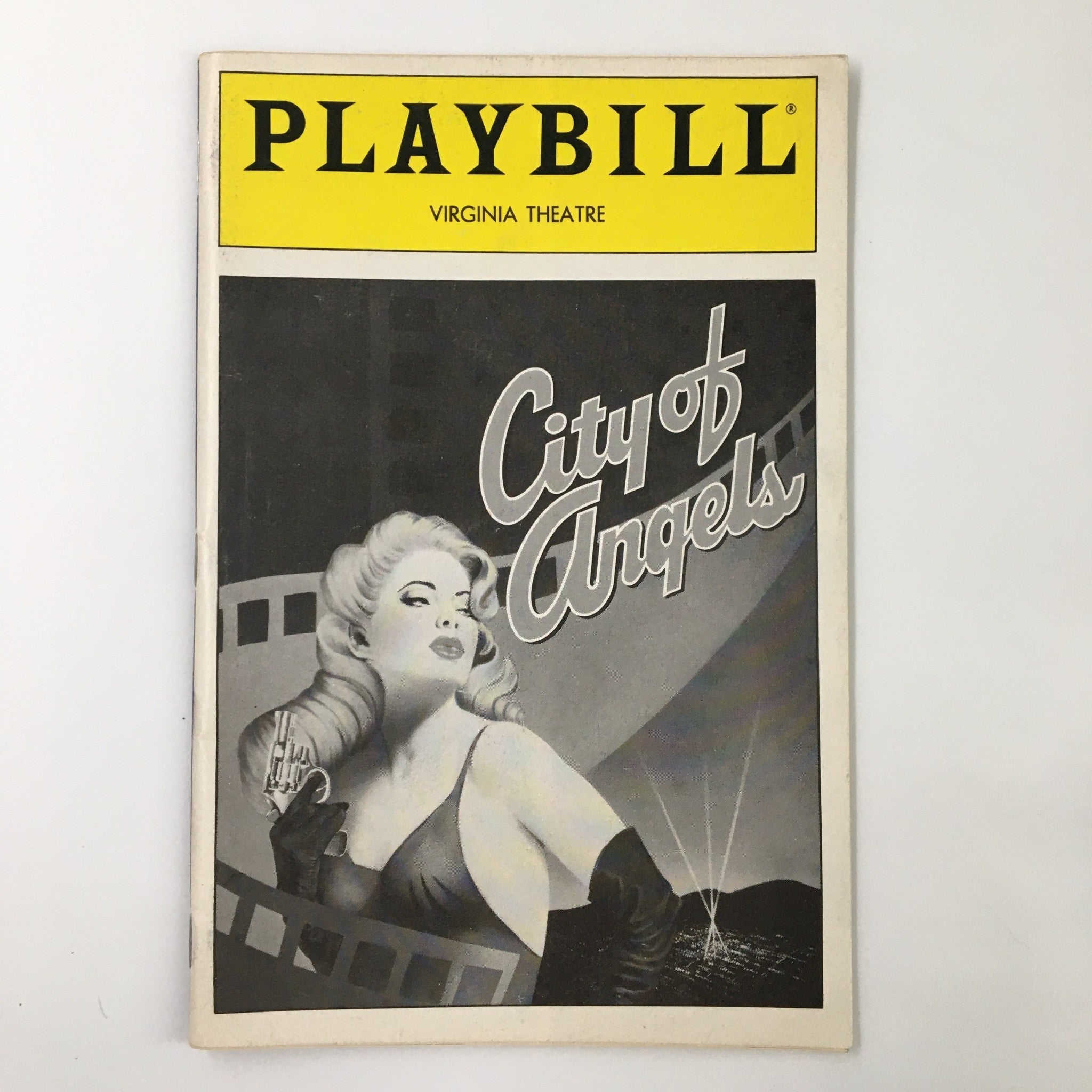 1990 Playbill Virginia Theatre James Naughton City of Angels Michael Blakemore