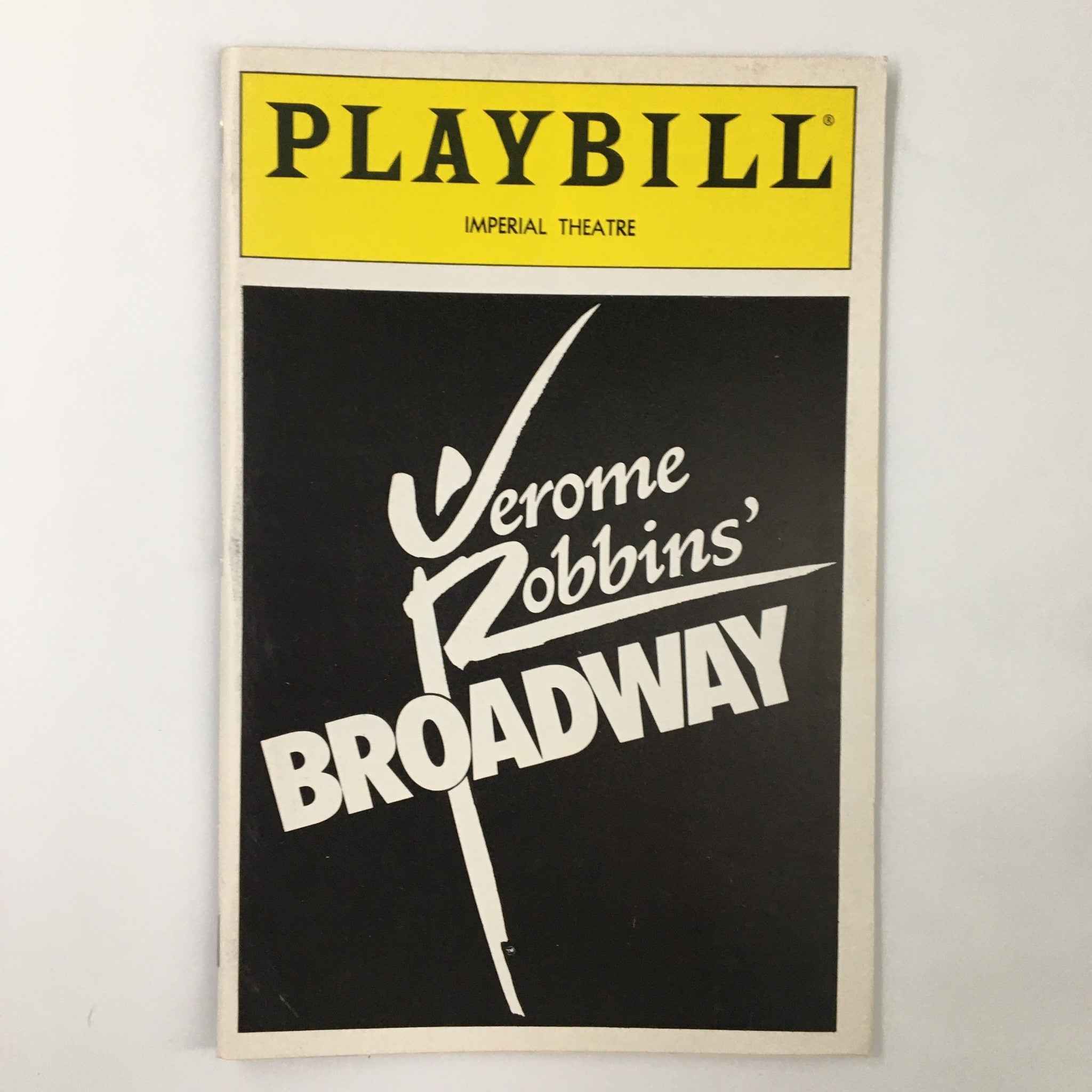 1989 Playbill Imperial Theatre Jerome Robbins' Broadway by Jerome Robbins