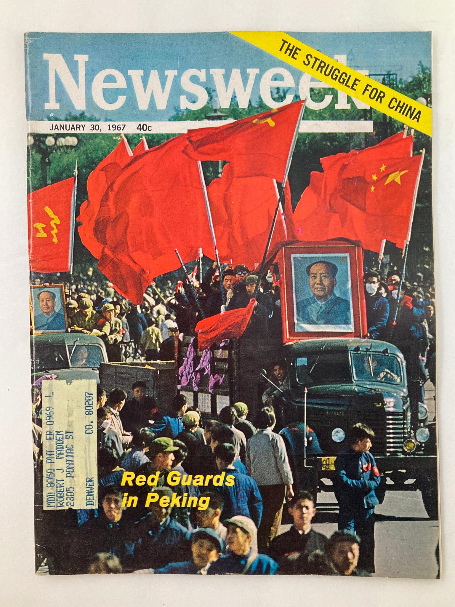 VTG Newsweek Magazine January 30 1967 Red Guards in Peking Struggle for China