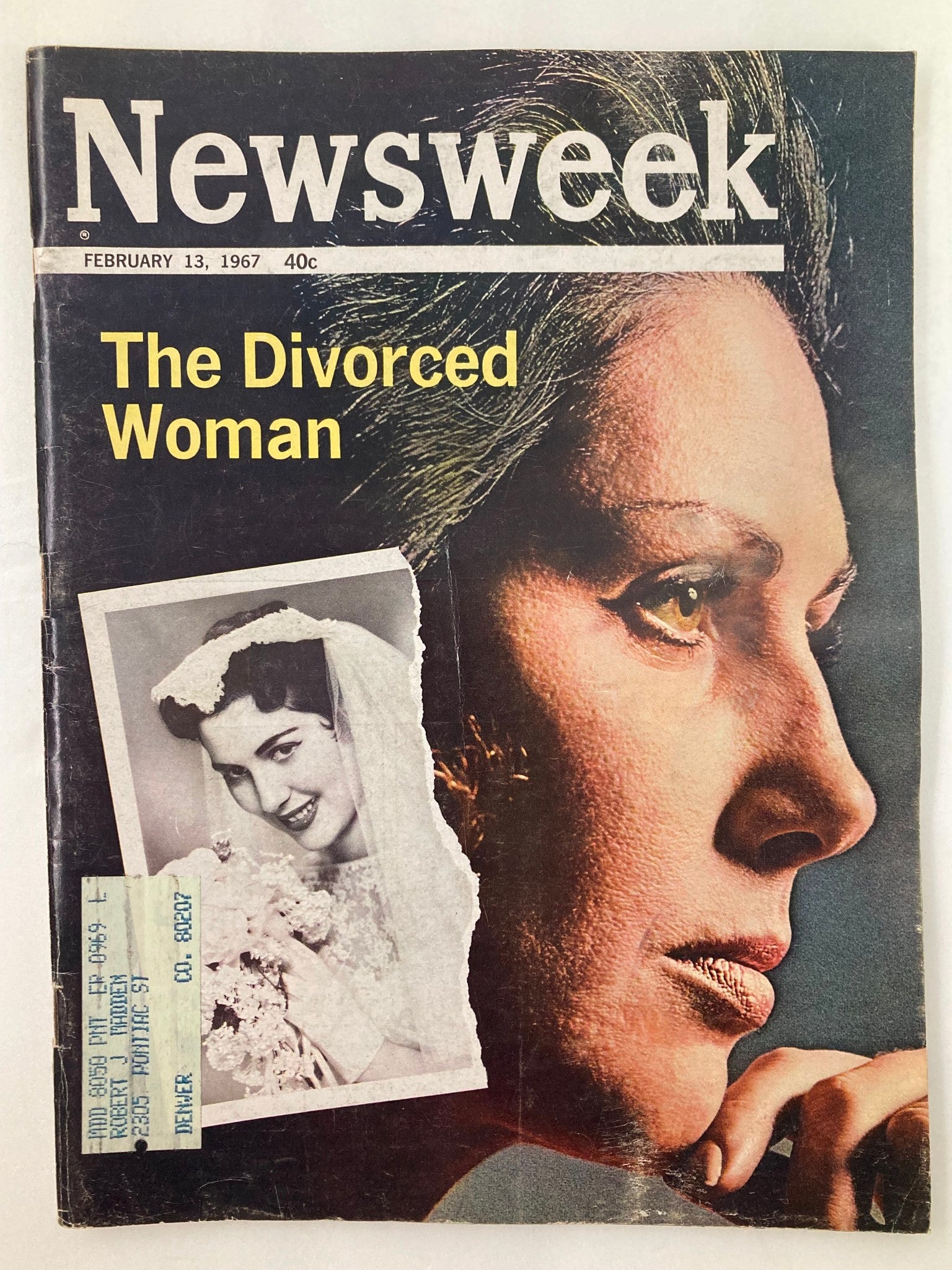 VTG Newsweek Magazine February 13 1967 The Divorced Woman in Cover Photograph