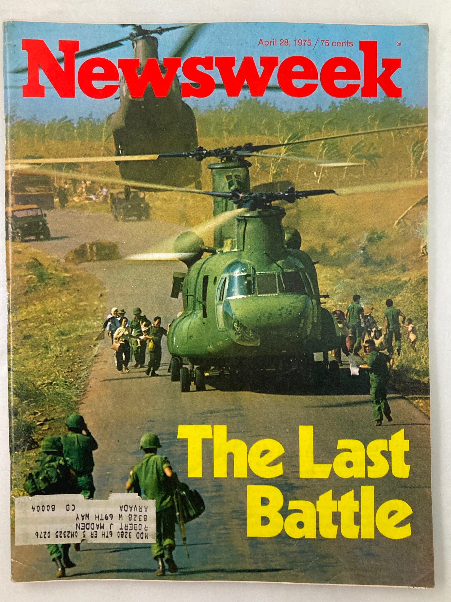 VTG Newsweek Magazine April 28 1975 The Last Battle