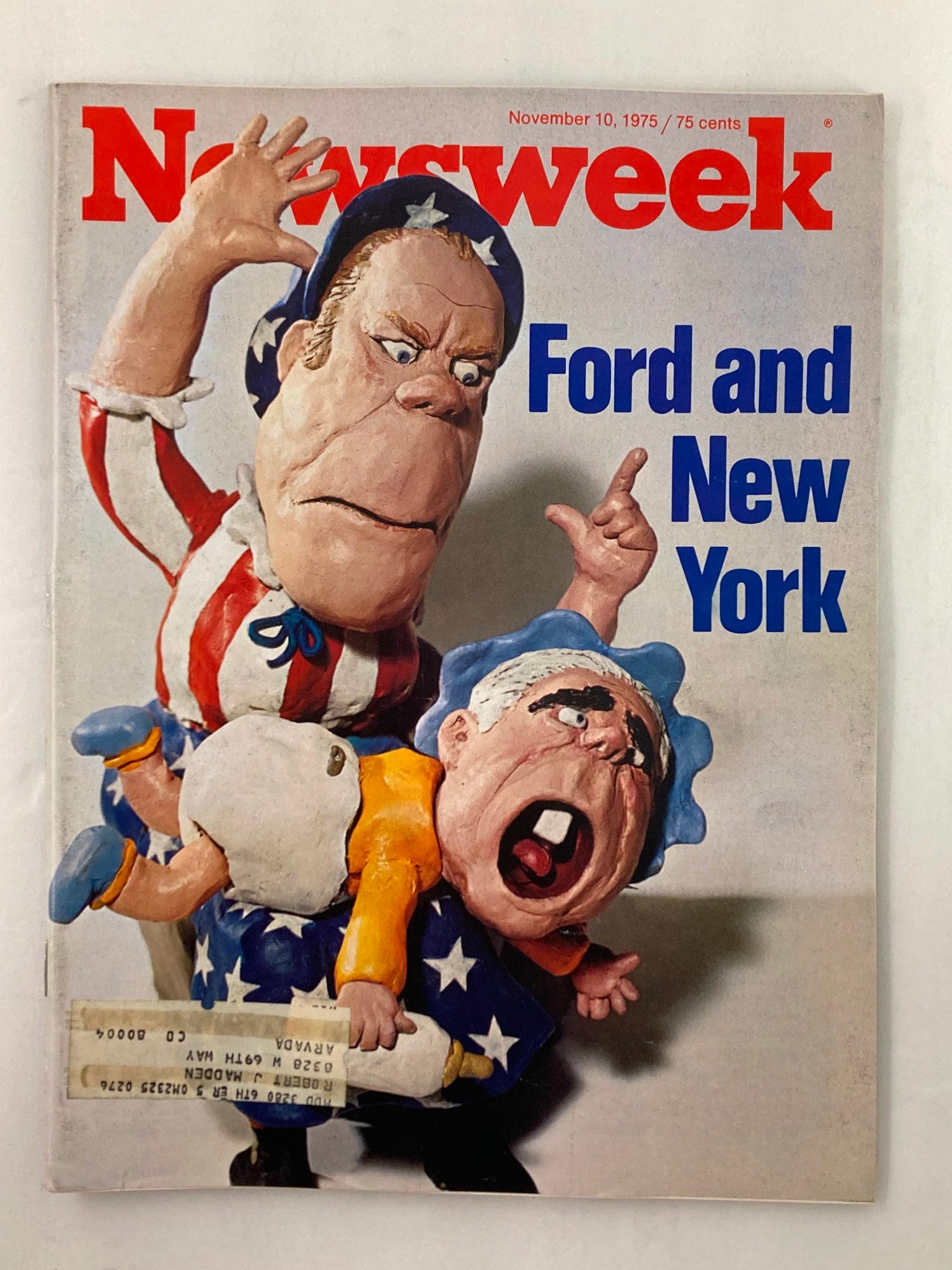 VTG Newsweek Magazine November 10 1975 Gerald Ford and New York