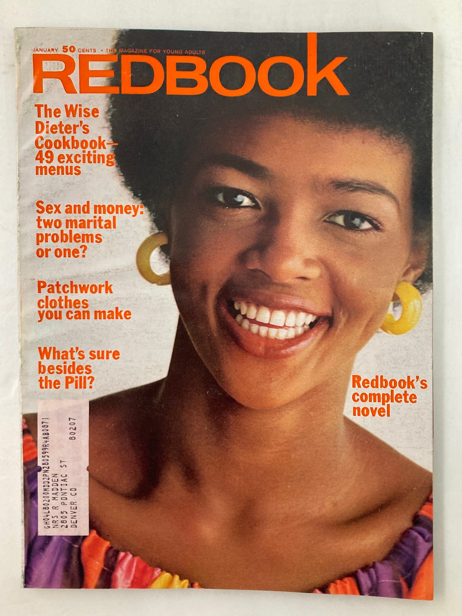 VTG Redbook Magazine January 1970 Cover Photograph of Lorna Jones