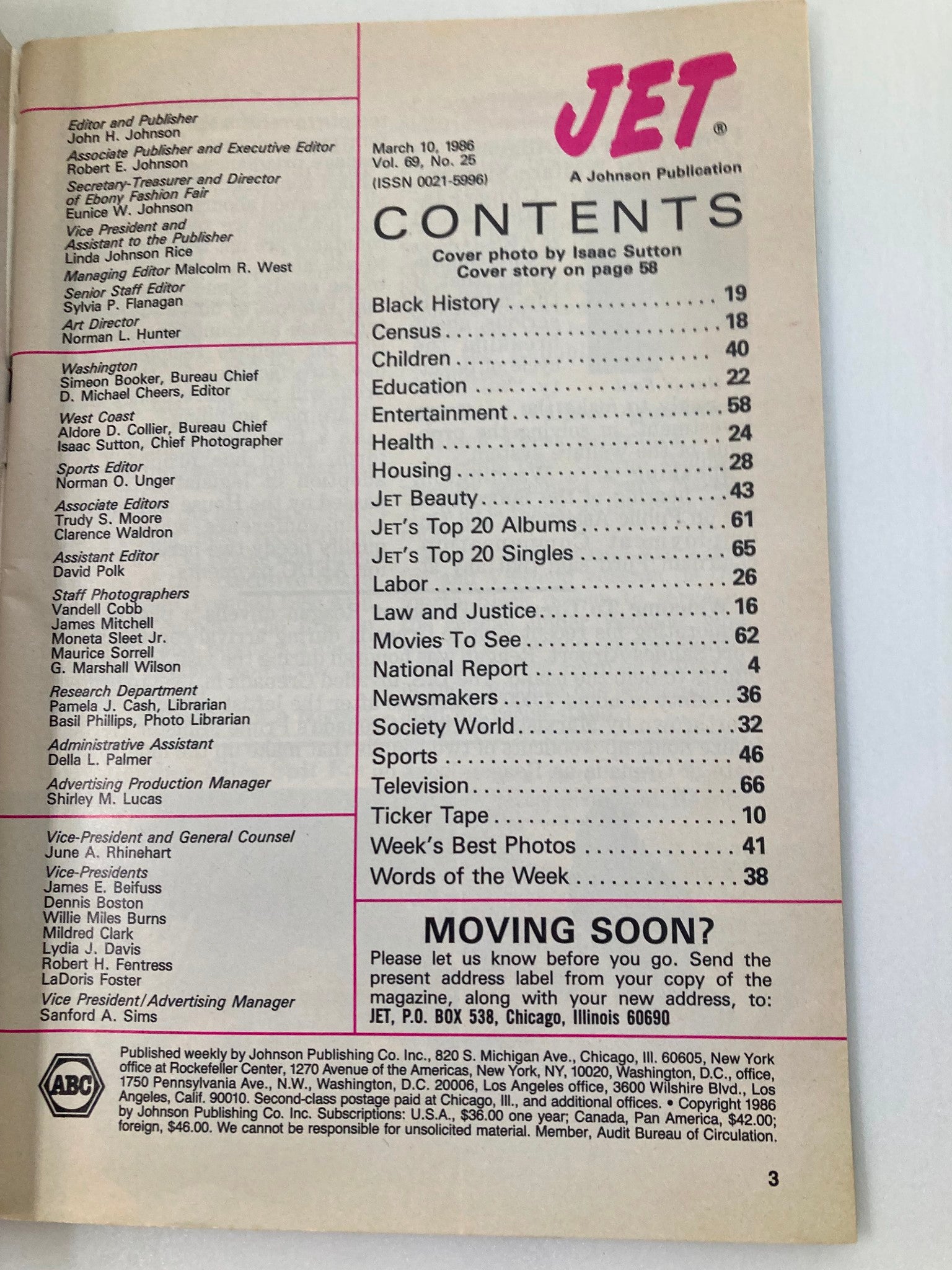 VTG Jet Magazine March 10 1986 U.S. Ice Skating Champ Debi Thomas