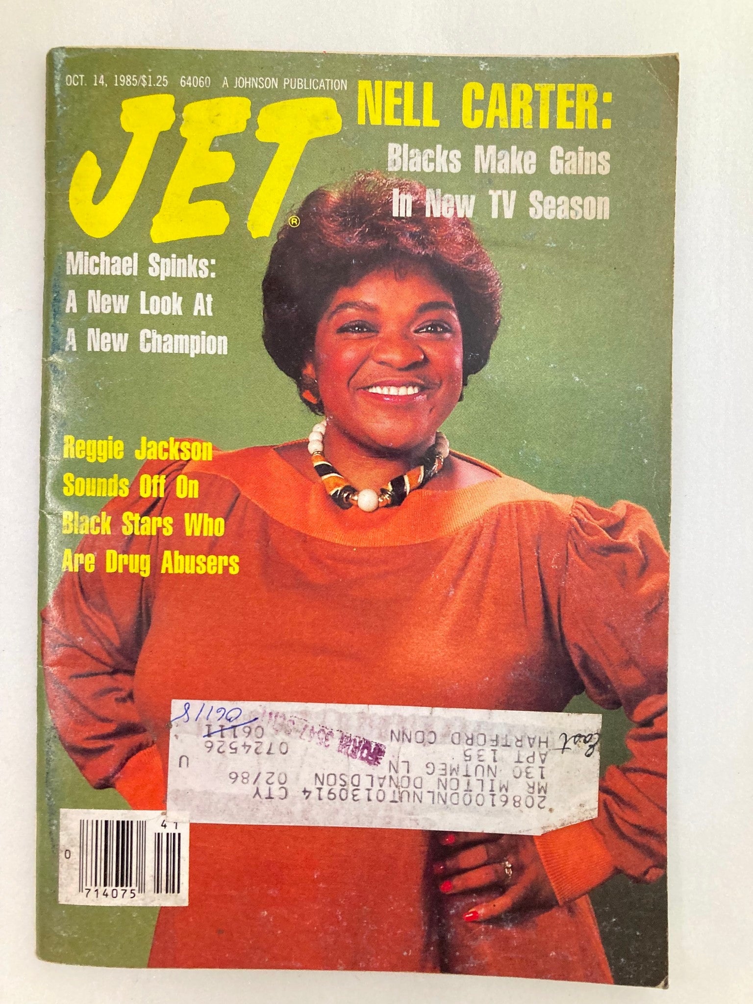 VTG Jet Magazine October 14 1985 Nell Carter, Michael Spinks & Reggie Jackson