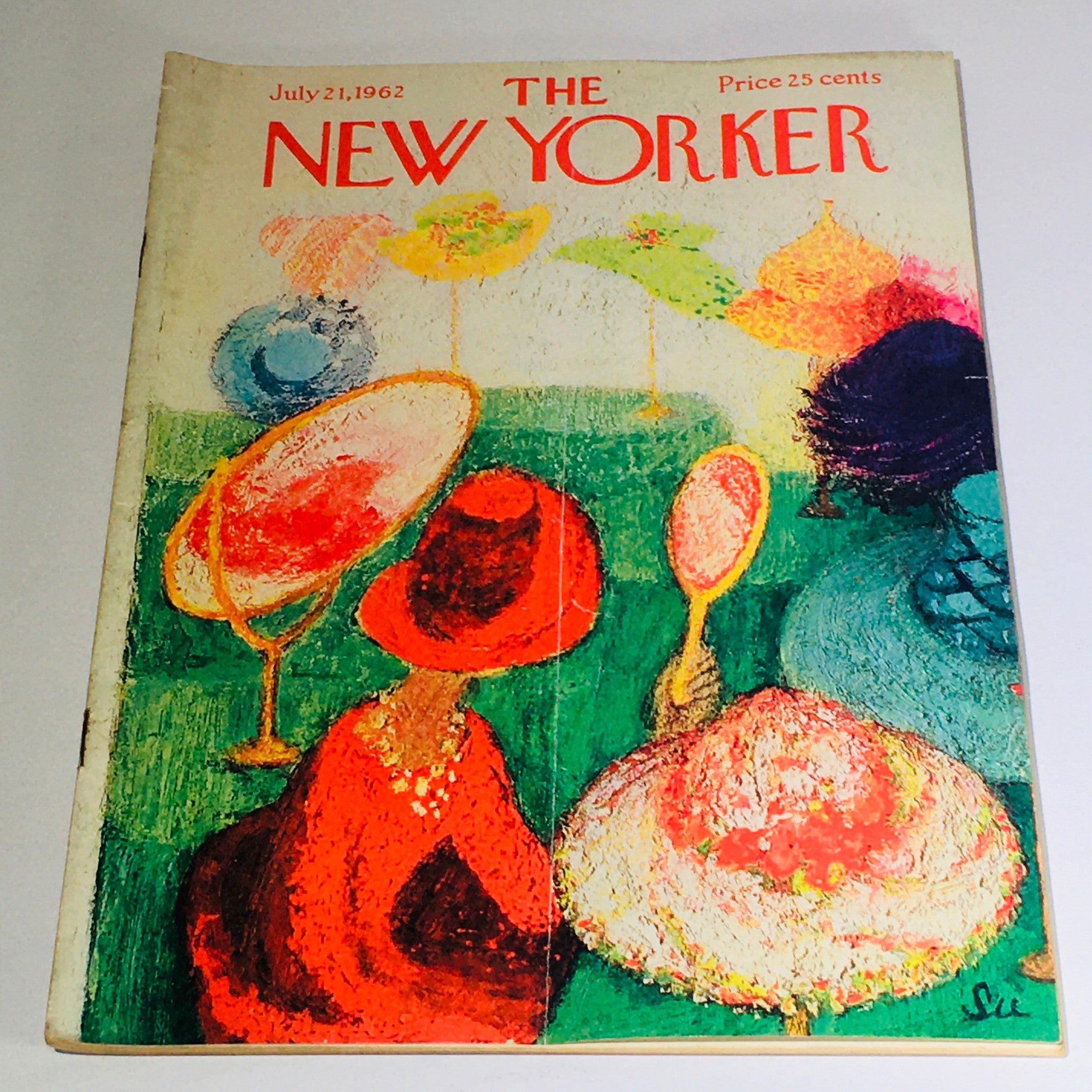 The New Yorker July 21 1962 Full Magazine Theme Cover by Su Zeigler