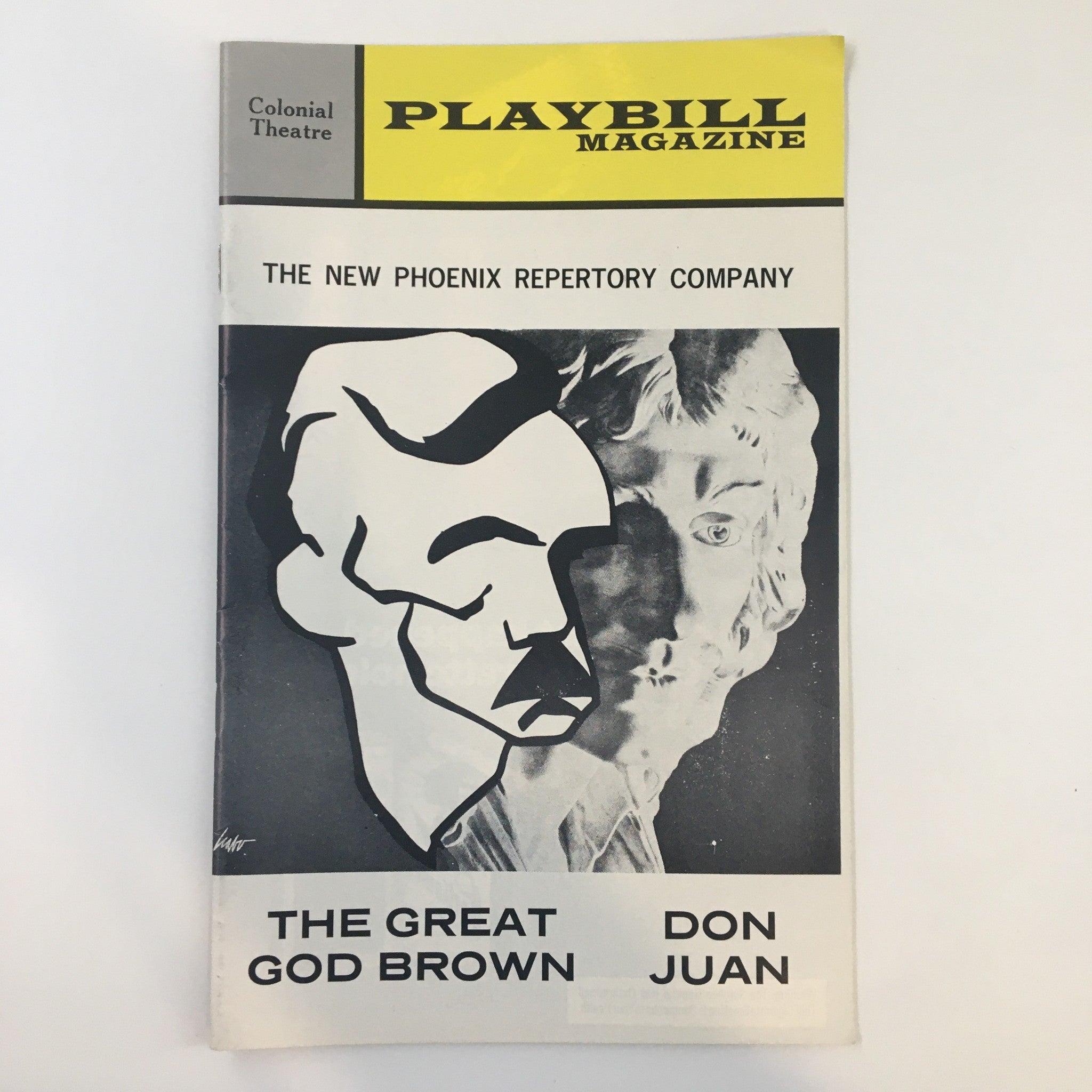 1968 Playbill The Colonial Theatre The Great God Brown by Eugene O'Neill