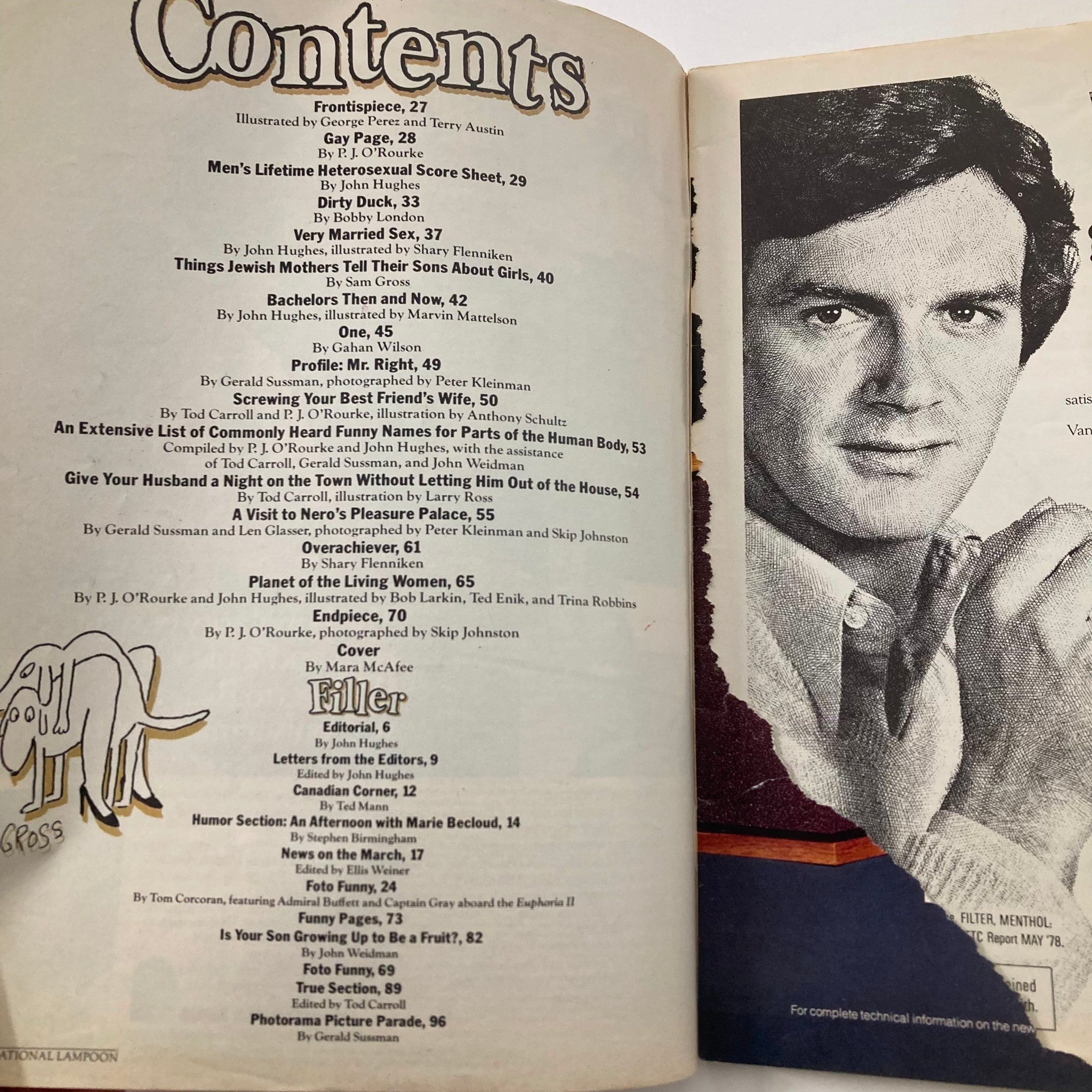 VTG National Lampoon Magazine February 1979 Profile: Mr. Right No Label