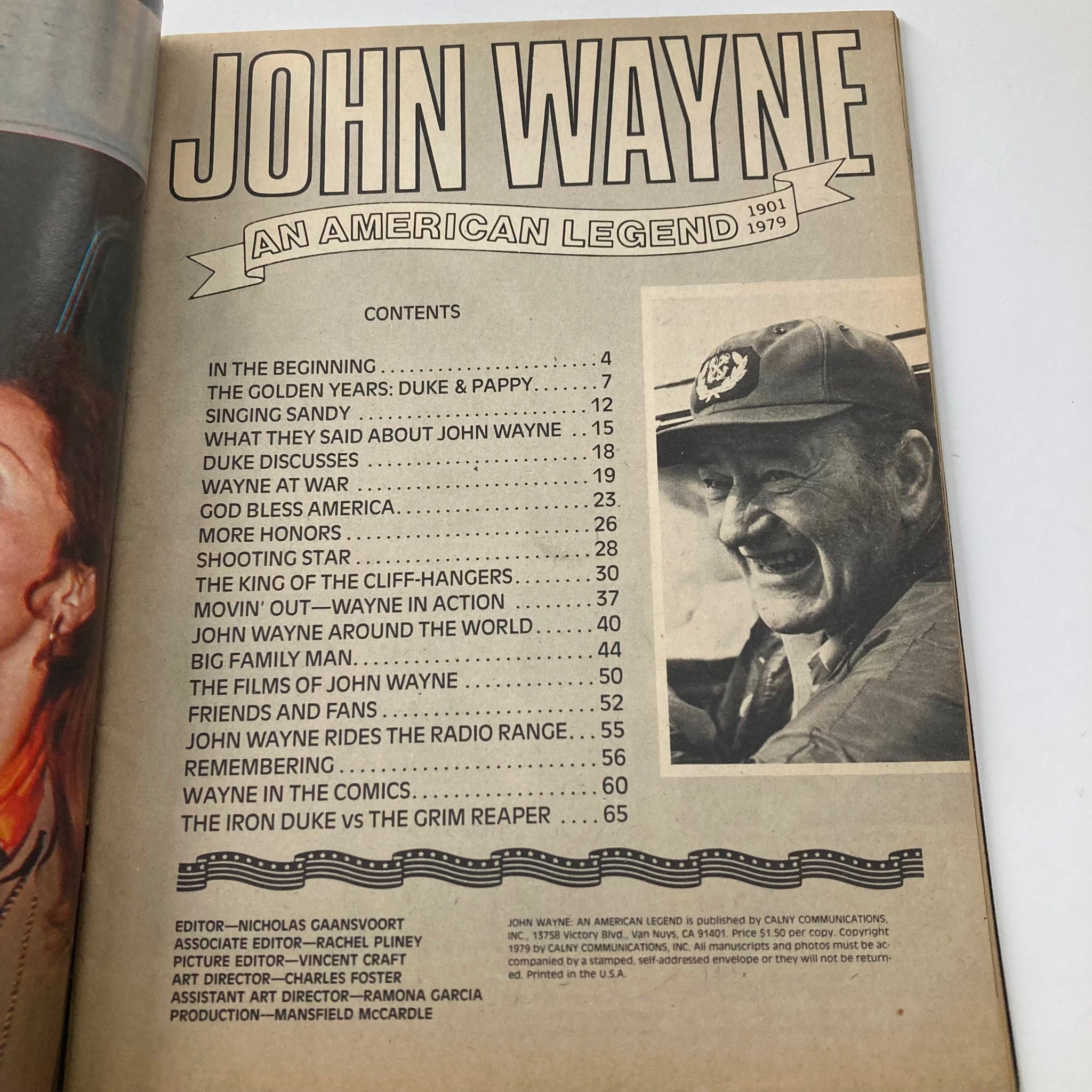 VTG 1979 John Wayne An American Legend His Life, His Place in America No Label