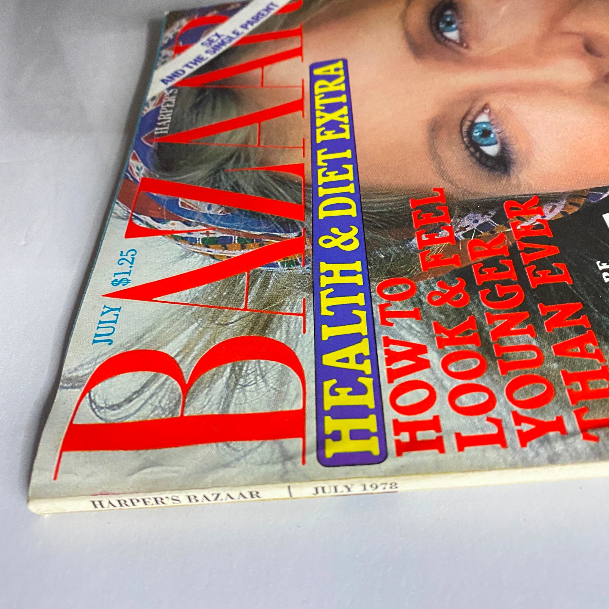 Harper's Bazaar Magazine July 1978 Cheryl Tiegs Cover VG
