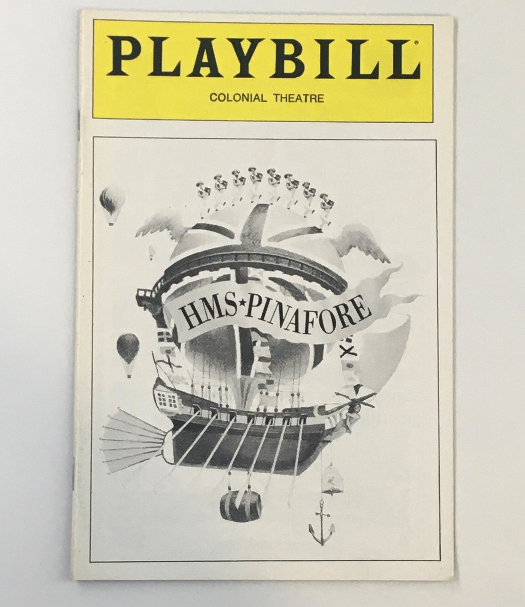 1988 Playbill Colonial Theatre Ron Moody and Meg Bussert in HMS - Pinafore