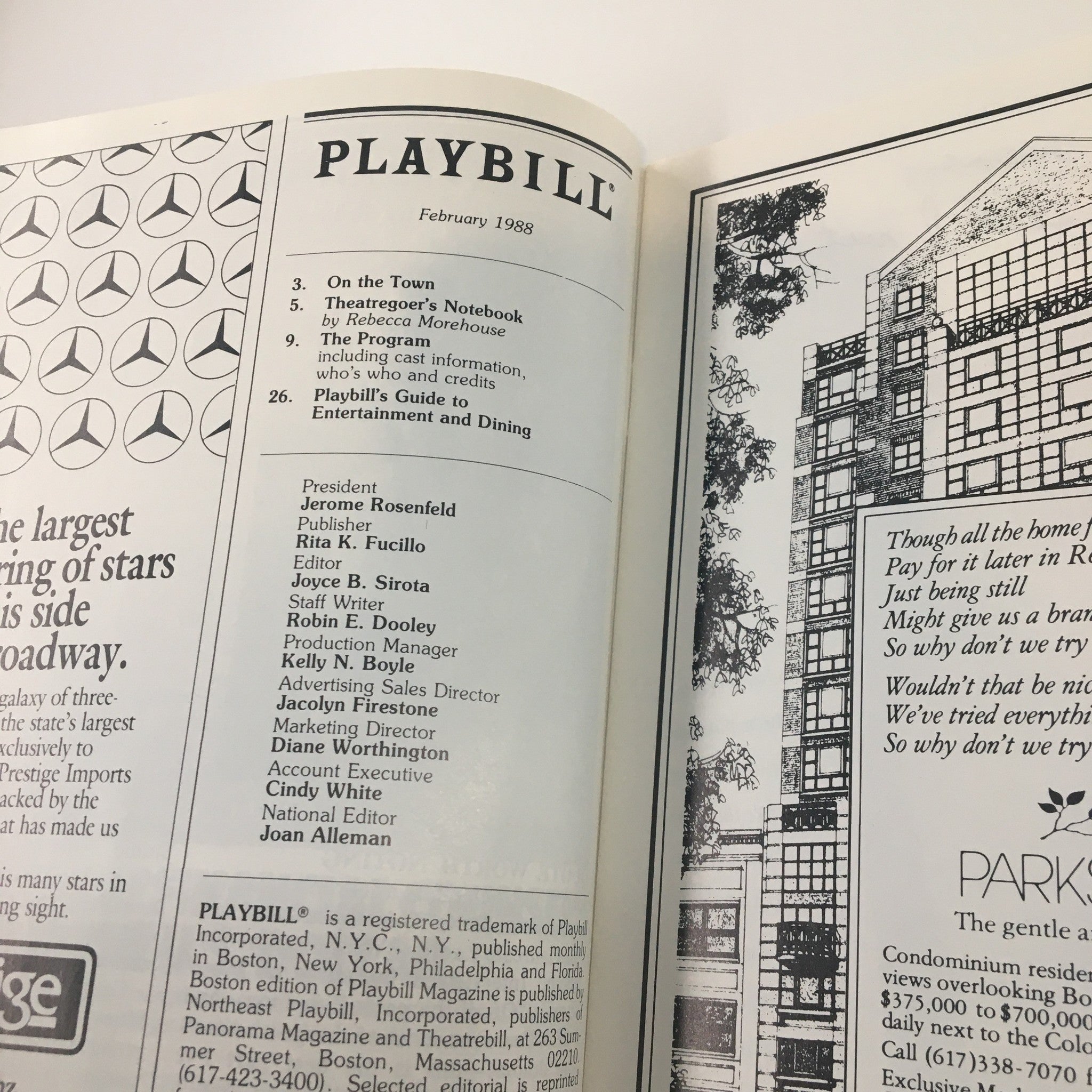 1988 Playbill Colonial Theatre Ron Moody and Meg Bussert in HMS - Pinafore