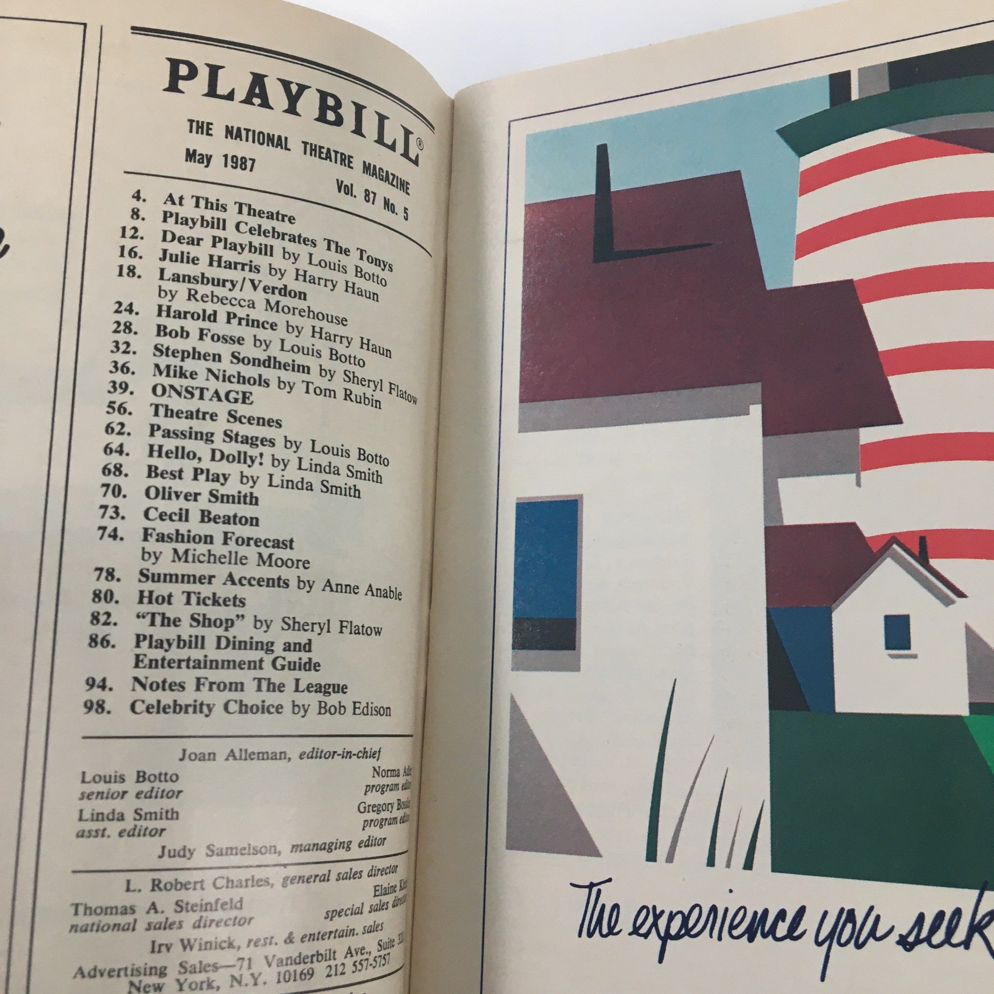 1987 Playbill John Golden Theatre Richard Kiley All My Sons by Arthur Miller