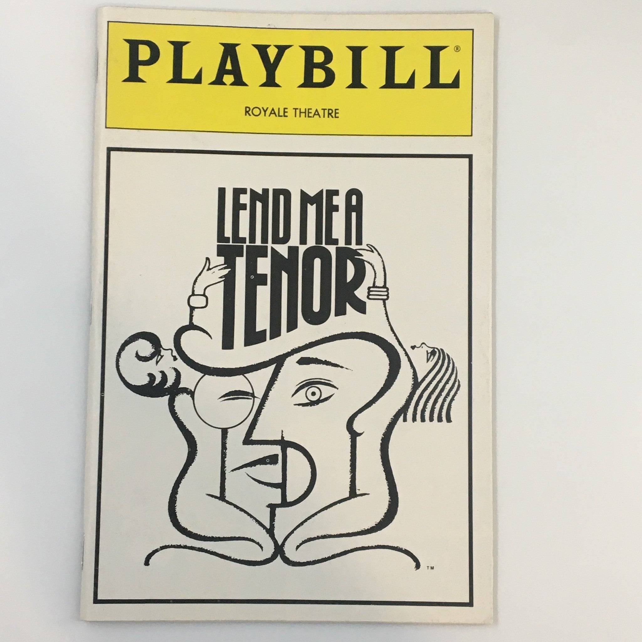 1989 Playbill Royale Theatre Victor Harber in Lend Me A Tenor by Ken Ludwig