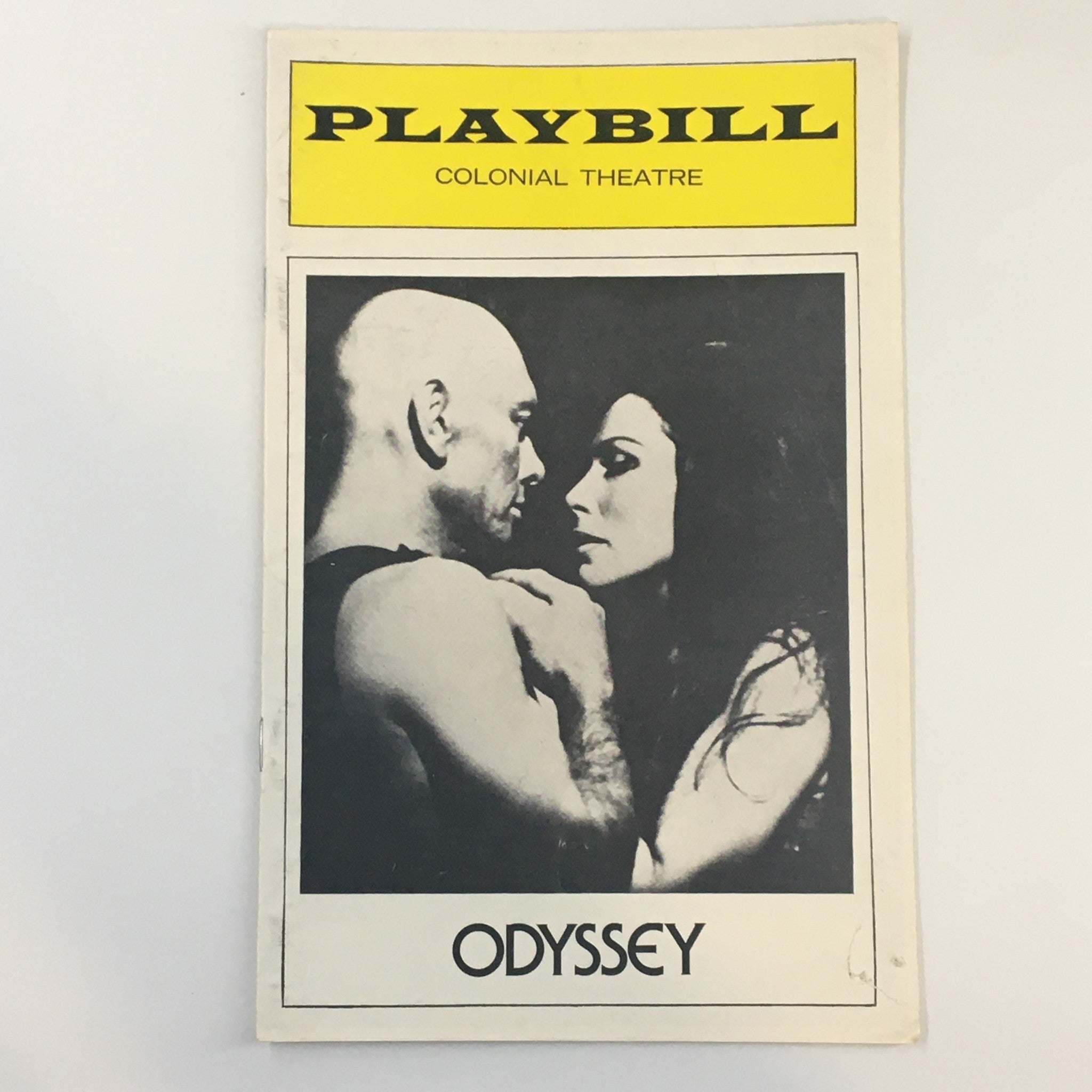 1975 Playbill The Colonial Theatre Yul Bryner in Odyssey by Erich Sagal