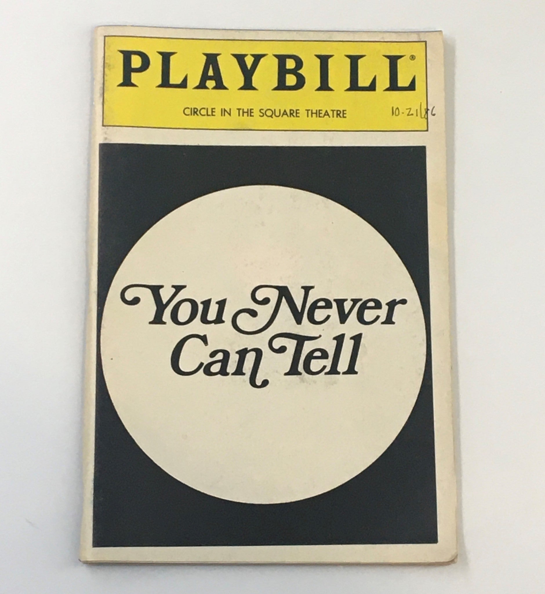 1986 Playbill Circle in the Square Theatre George Shaw's You Never Can Tell