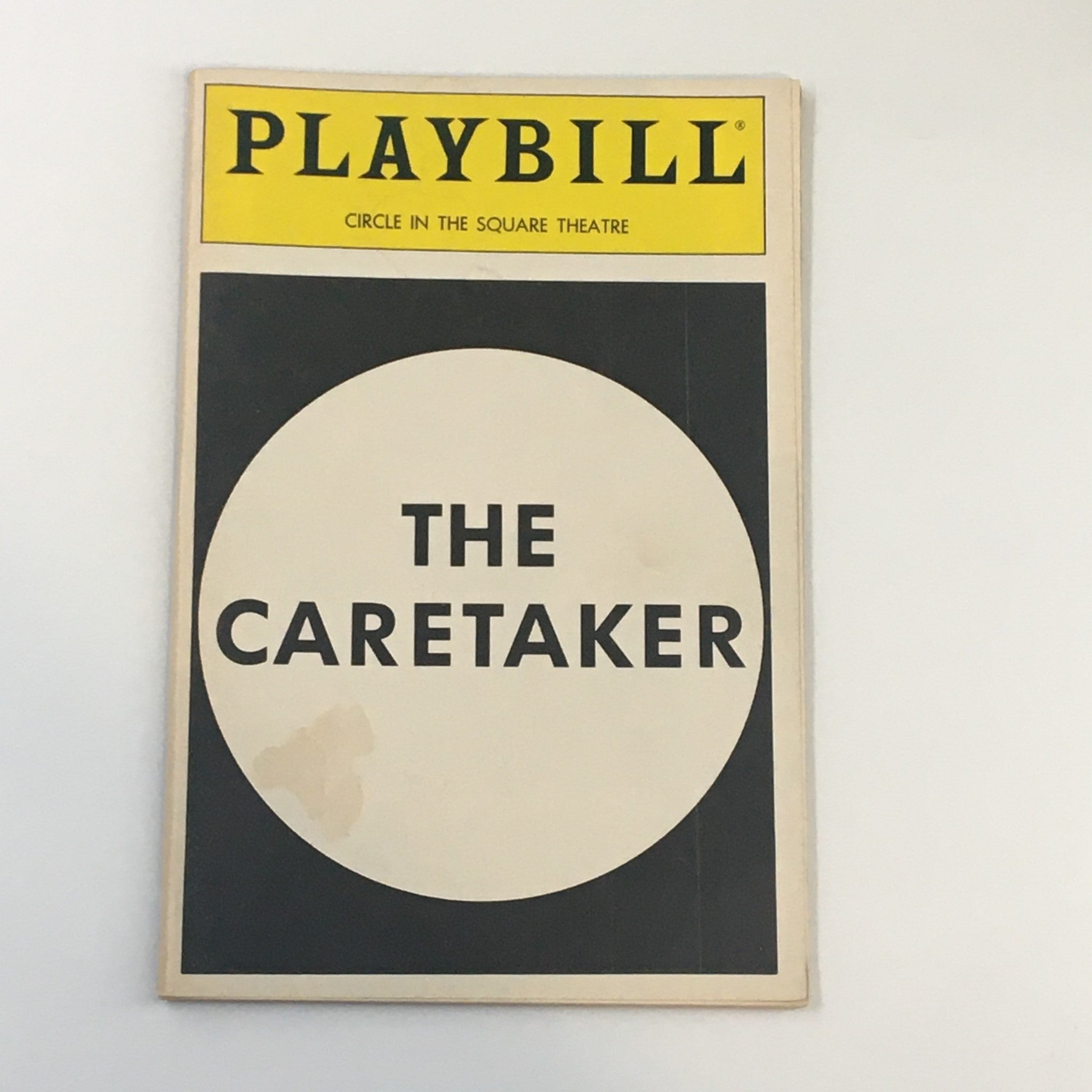 1986 Playbill Circle In The Square Theatre Harold Pinter's The Caretaker