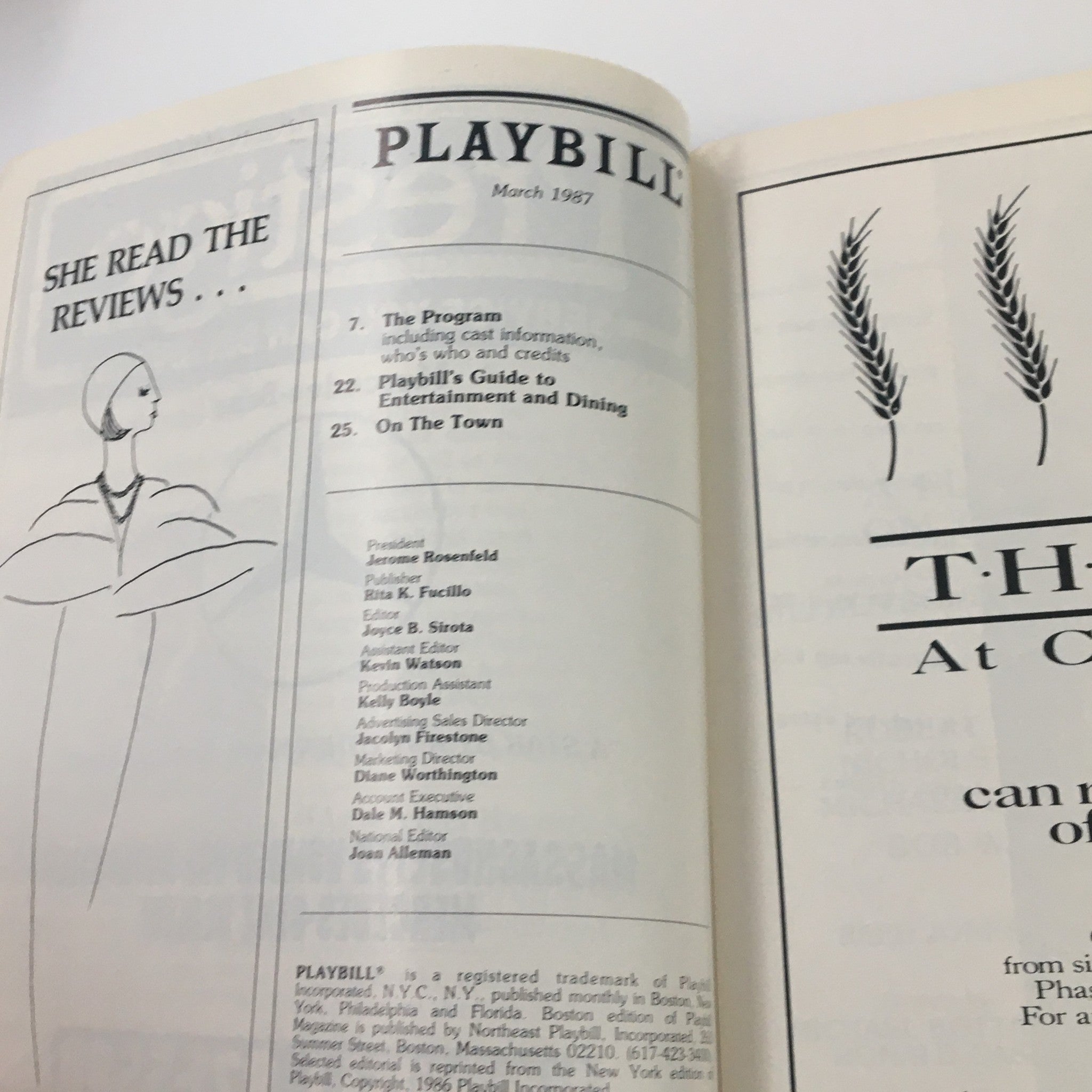 1987 Playbill Mickey Rooney in A Funny Thing Happened On The Way To The Forum