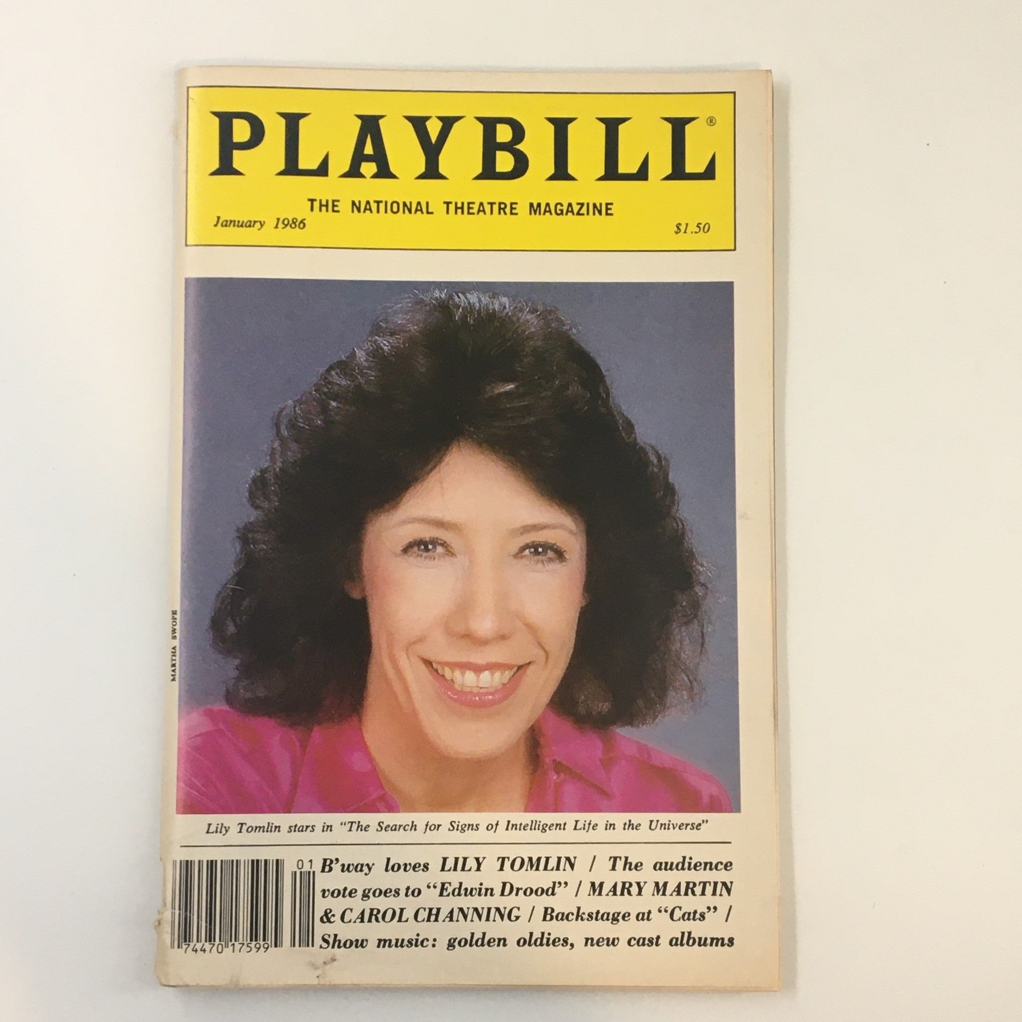 1986 Playbill Lily Tomlin The Search for Signs of Intelligent Life in Universe