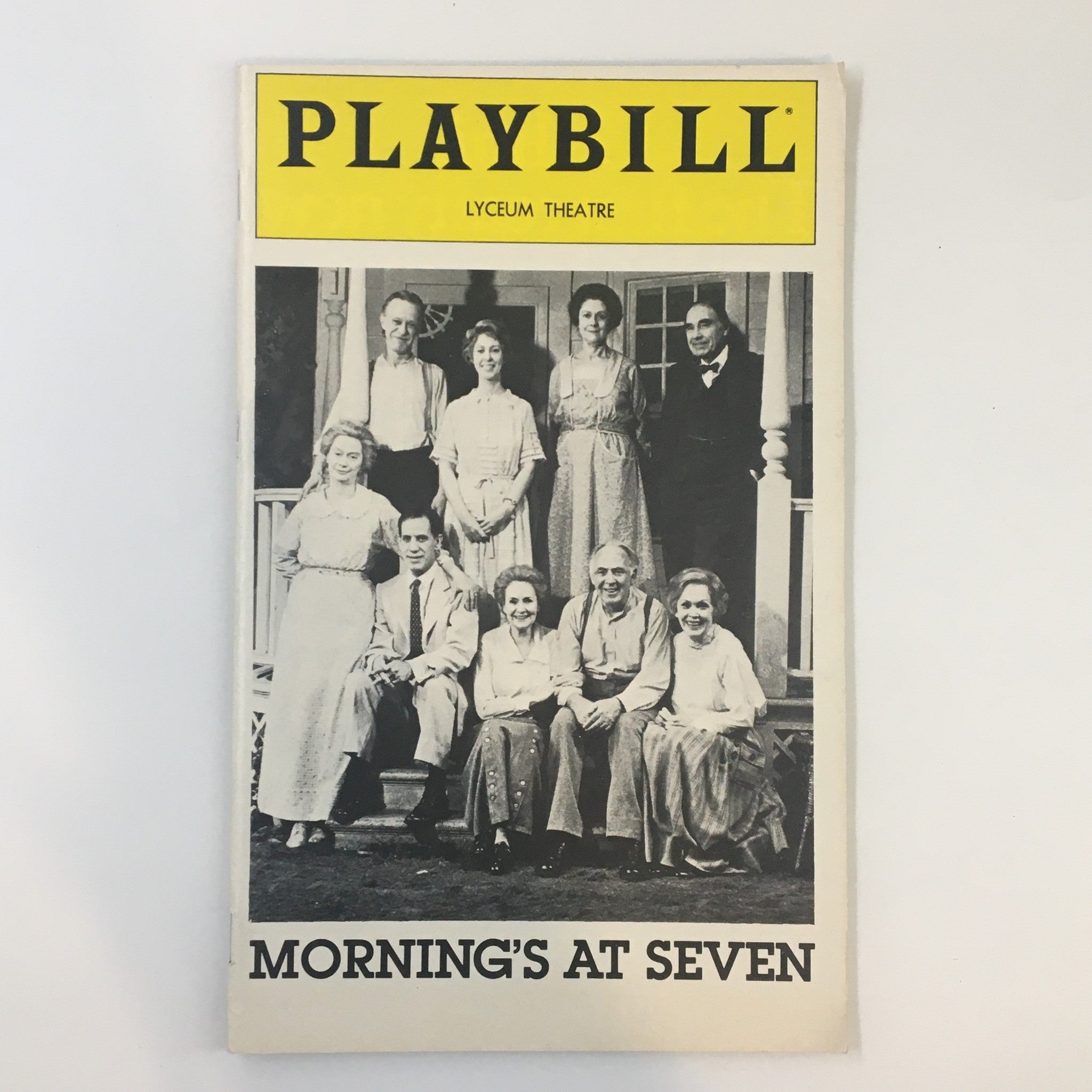 1980 Playbill Lyceum Theatre Mornings at Seven by Paul Osborn