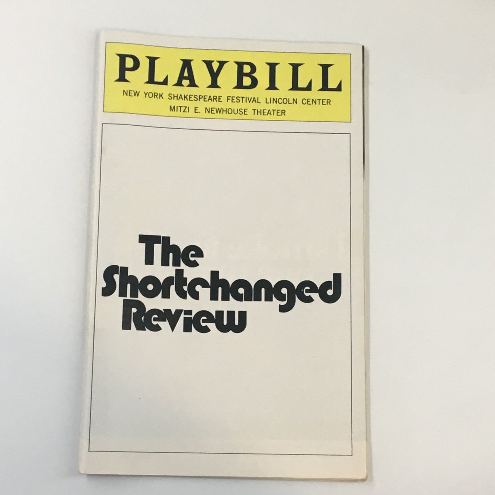 1976 Playbill New York Shakespeare Festival The Shortchanged Review by Michael M