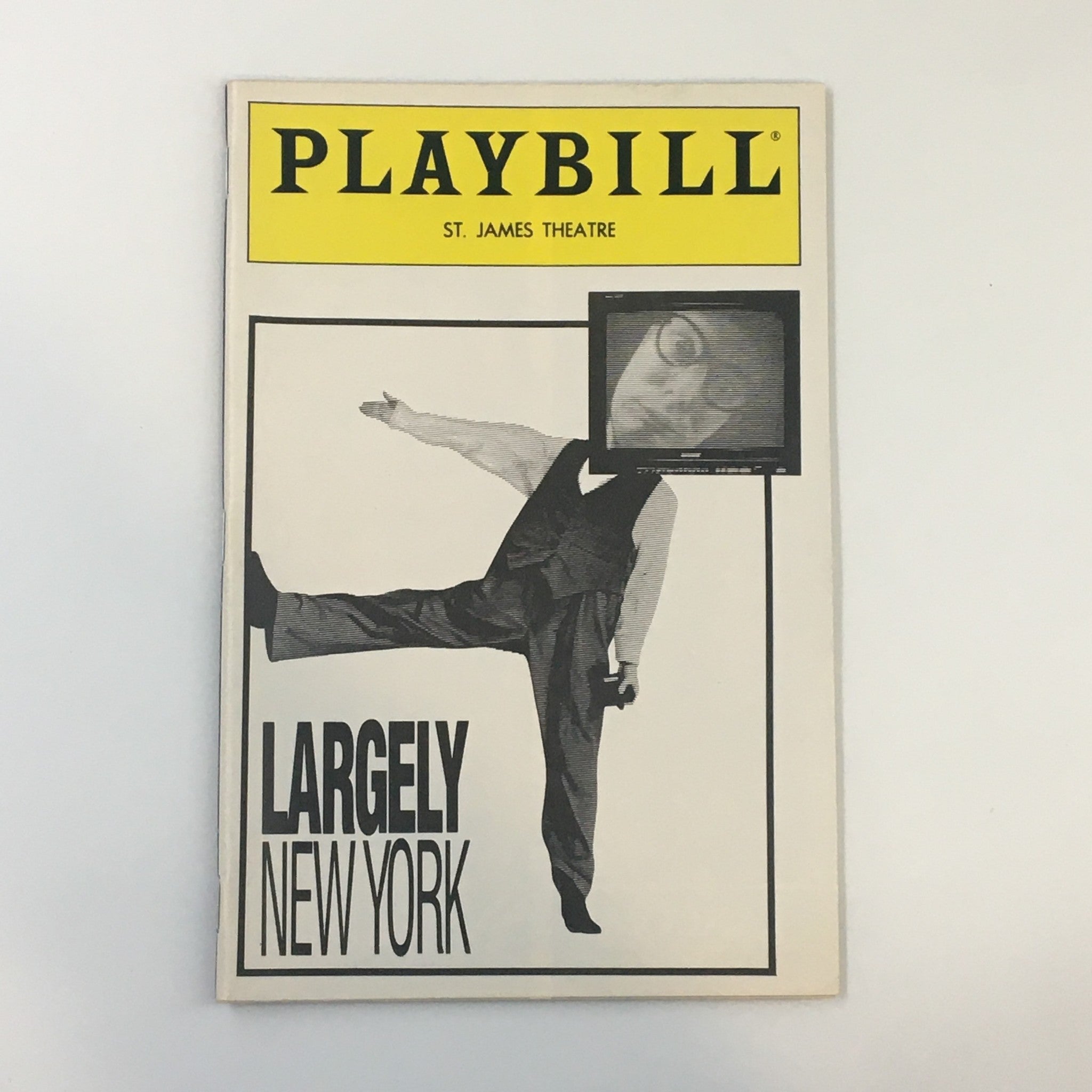 1989 Playbill St. James Theatre Bill Irwin & Friends in Largely New York