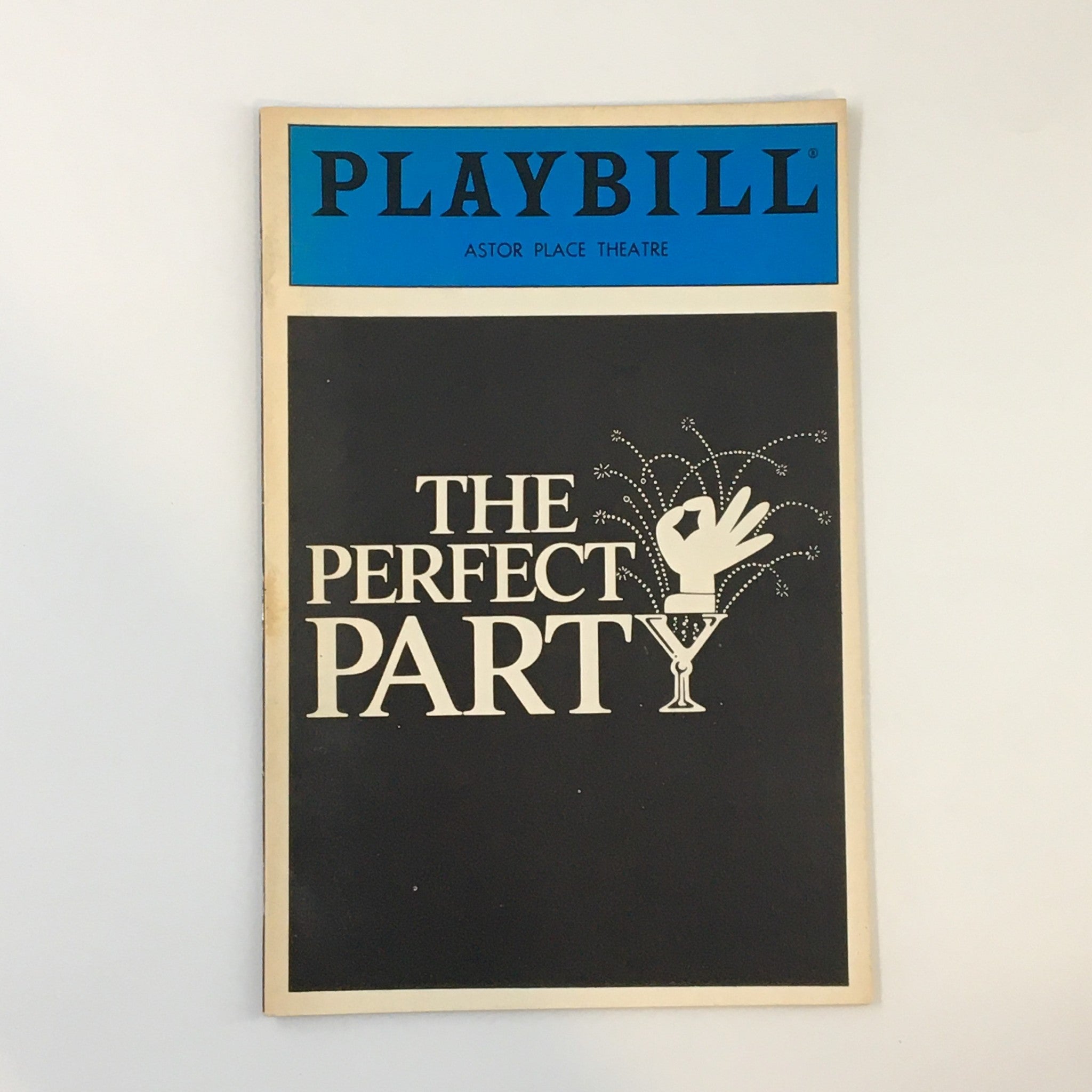 1986 Playbill Astor Place Theatre The Perfect Party by A.R. Gurney Jr.