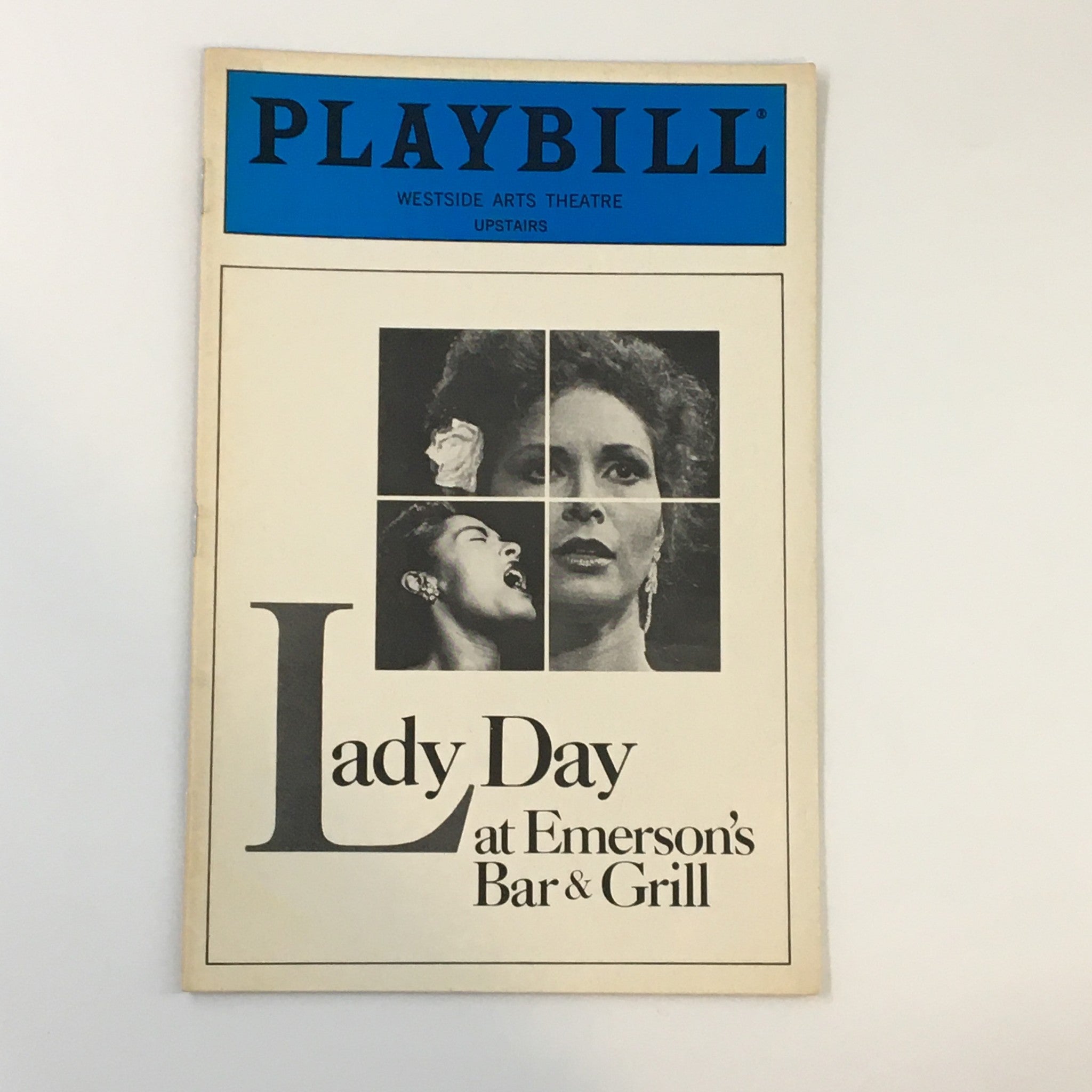 1986 Playbill Westside Arts Theatre Lady Day at Emerson's Bar & Grill