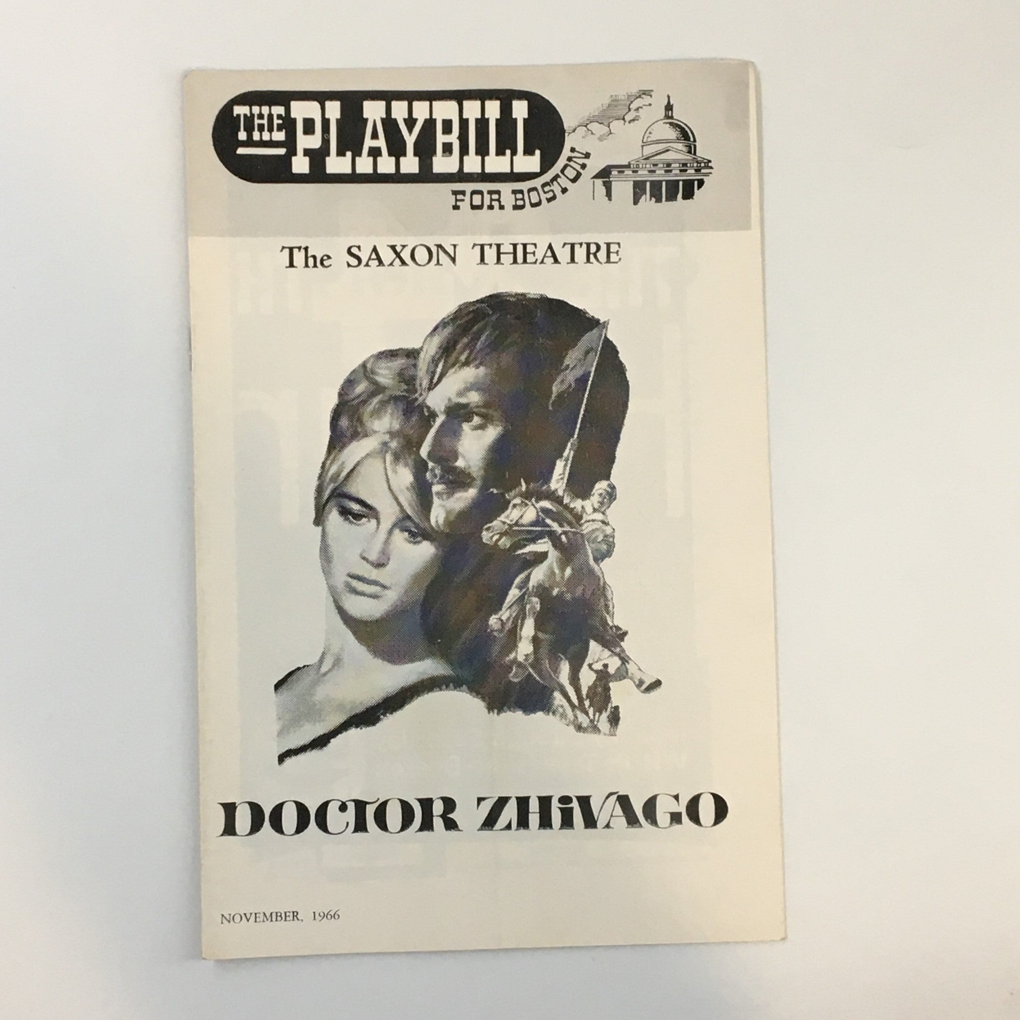 1966 Playbill The Saxon Theatre David Lean's Film Doctor Zhivago