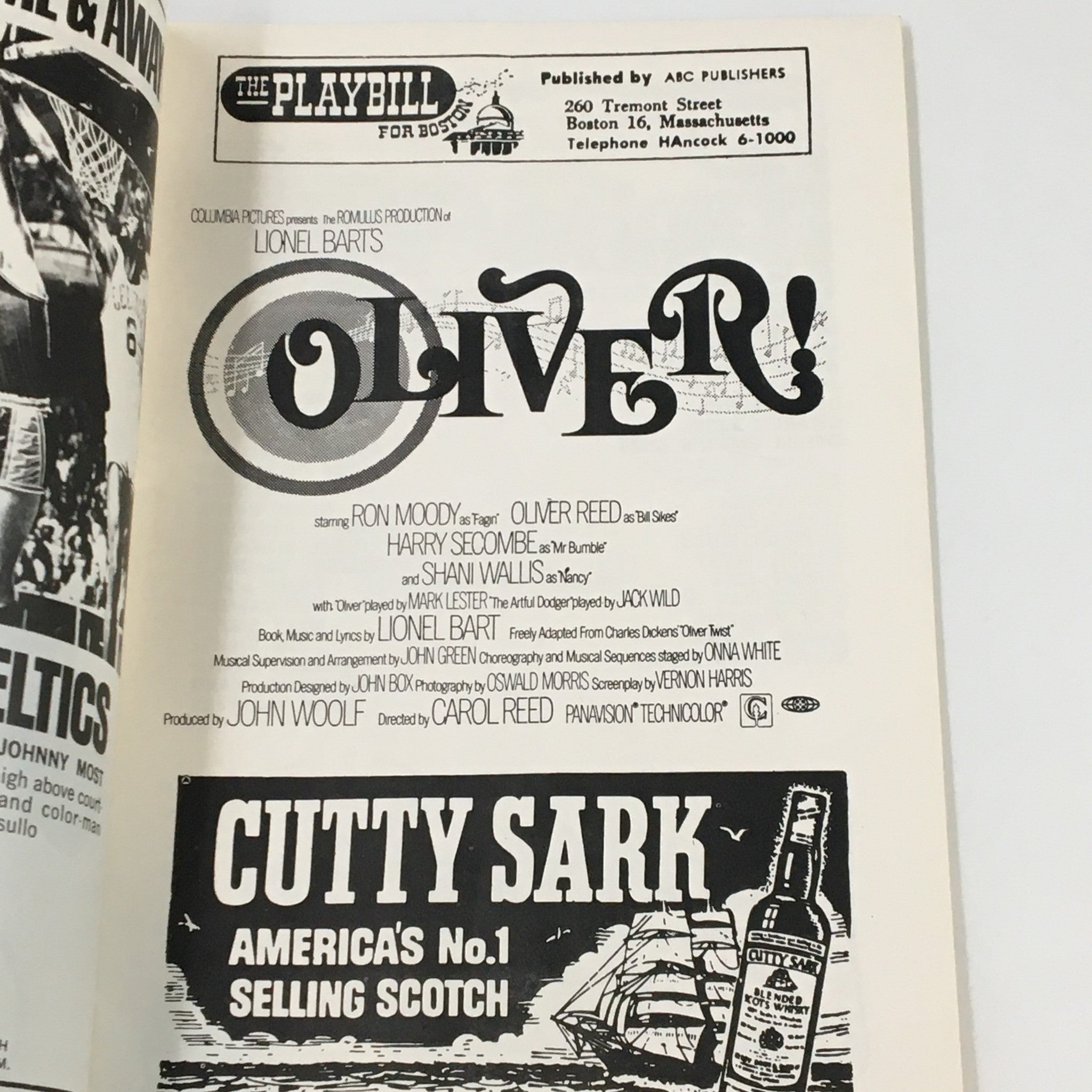 1969 Playbill The Sack Cheri III Theatre Lionel Bart's Oliver by Carol Reed