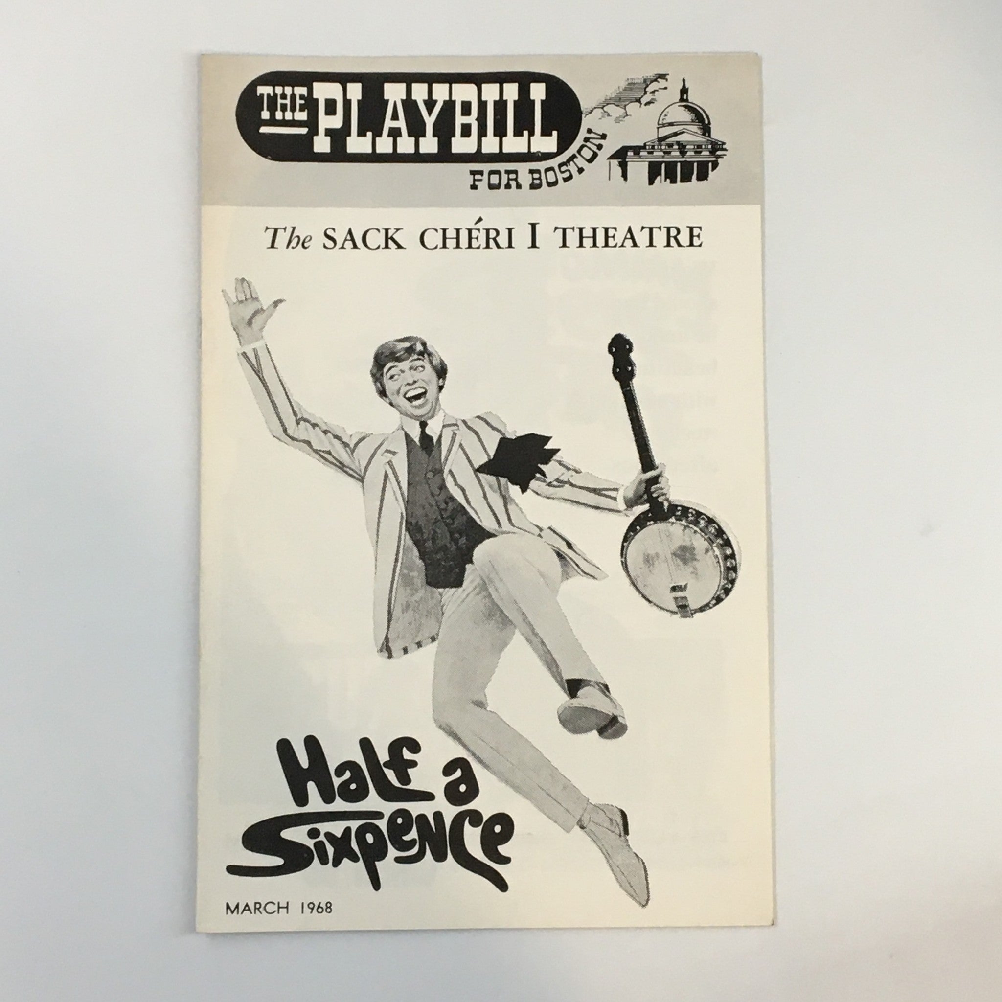 1968 Playbill The Sack Cheri I Theatre Tommy Steele in Half A Sixpence