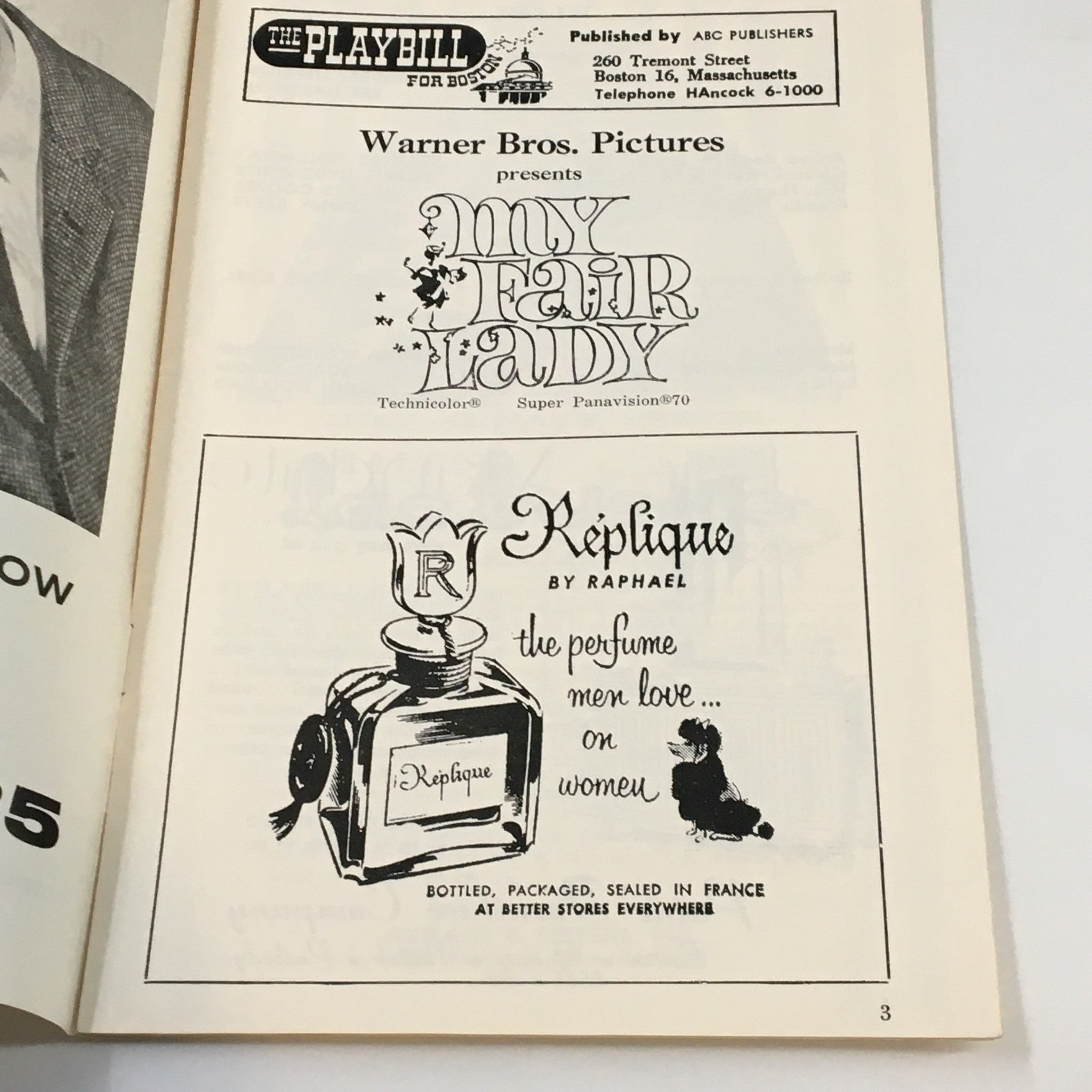 1964 Playbill The Saxon Theatre Warner Bros. Picture in My Fair Lady