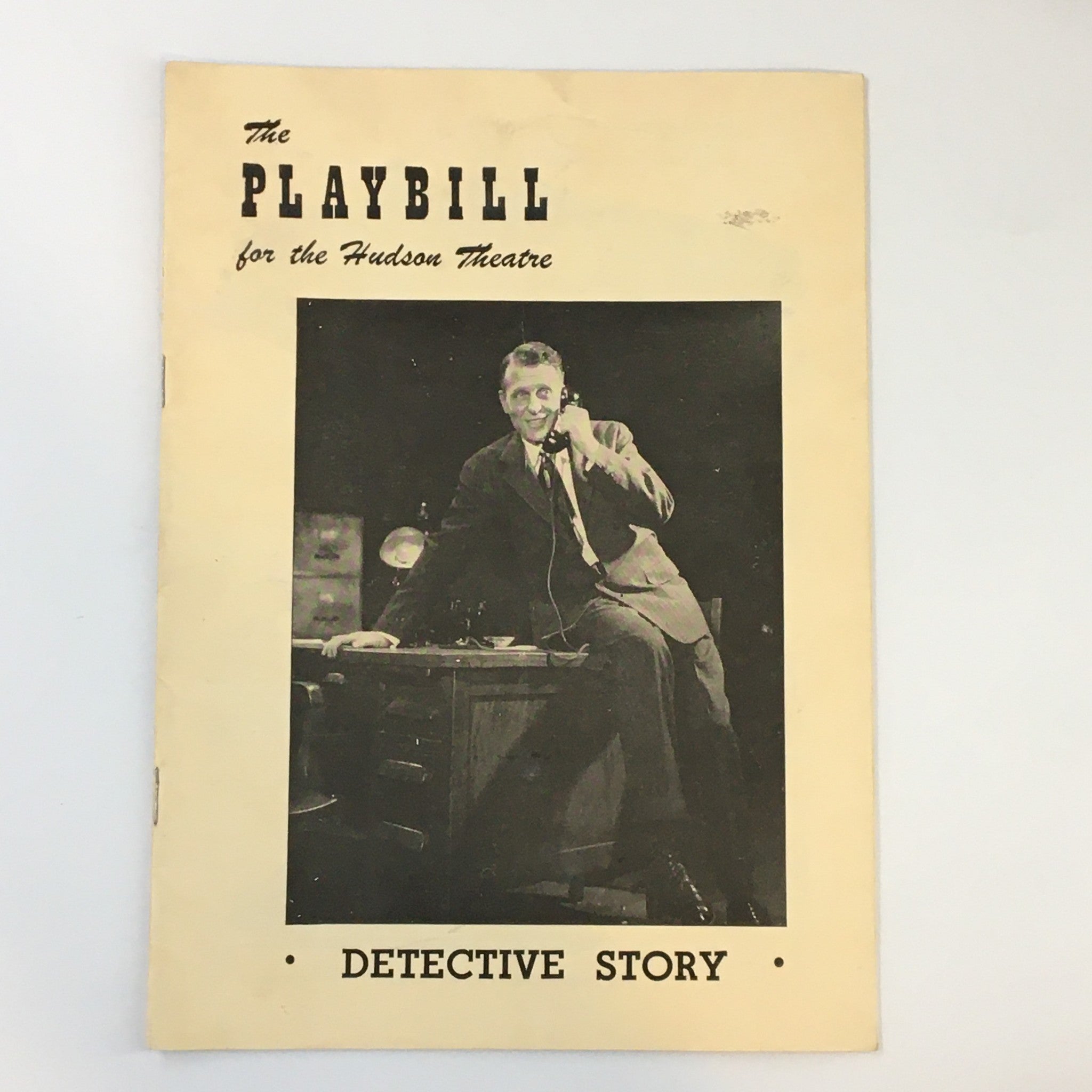 1950 Playbill Hudson Theatre Ralph Bellamy in Detective Story