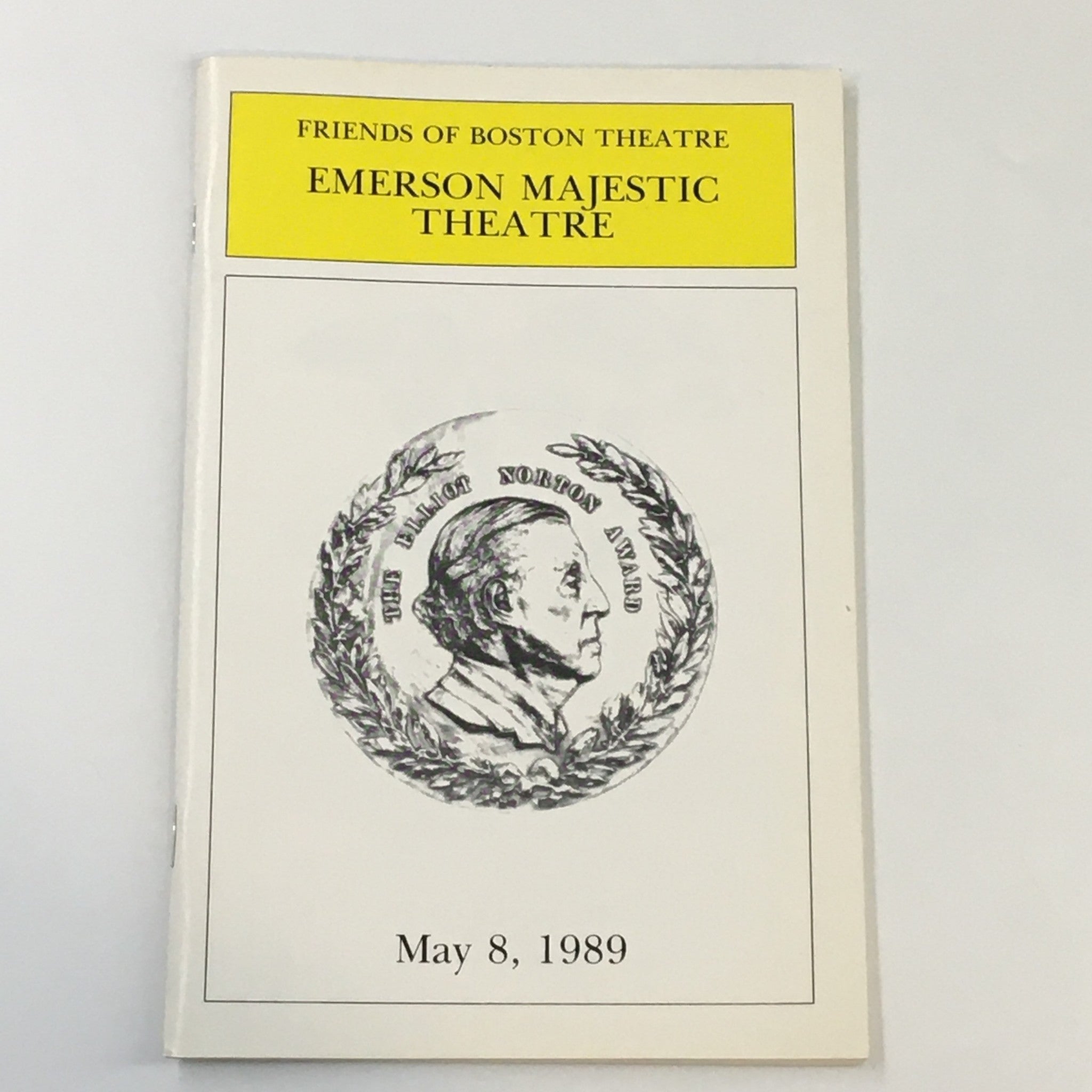 1989 Playbill Emerson Majestic Theatre The Seventh Annual Elliot Norton Award VG