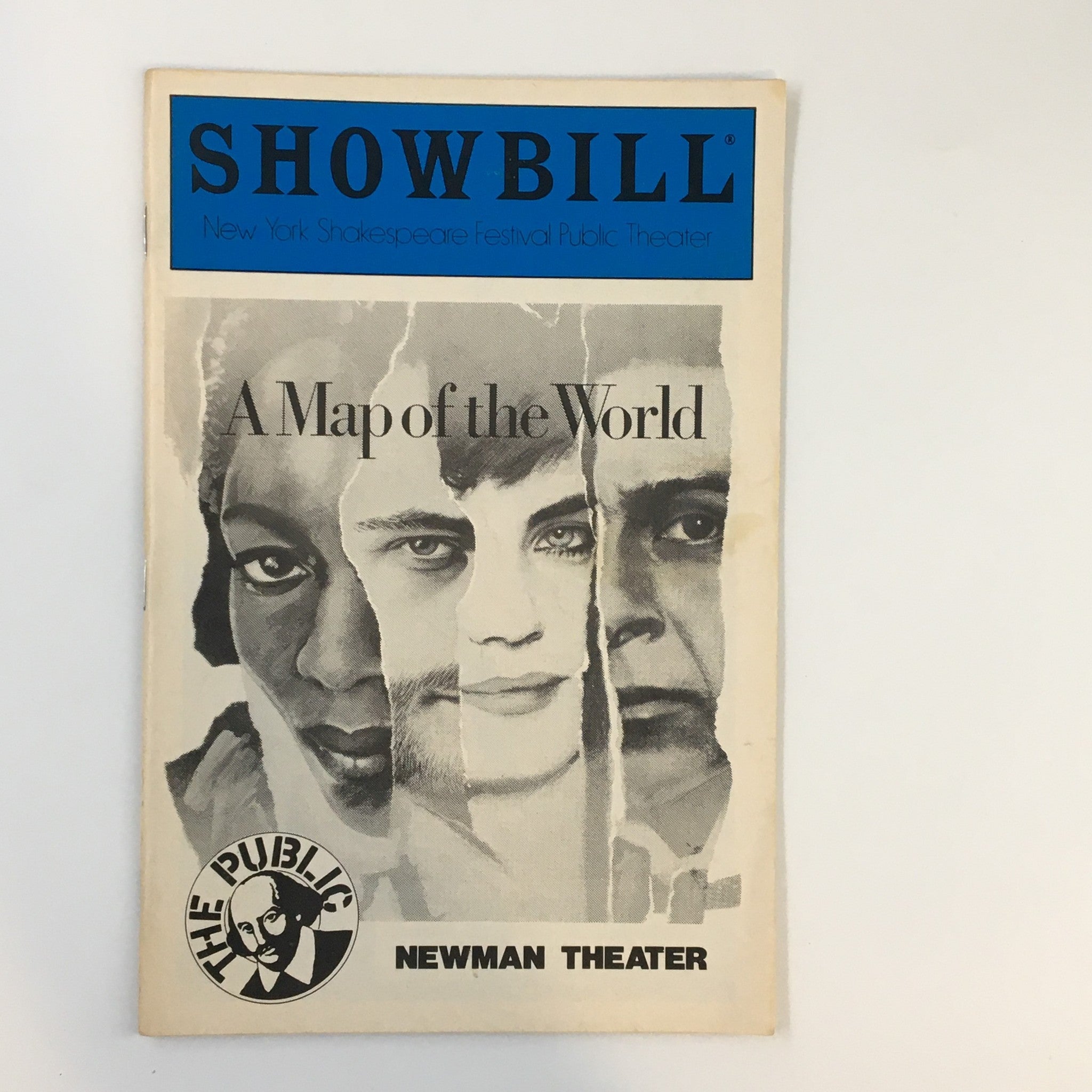 1985 Playbill Public Newman Theater A Map of the World by David Hare