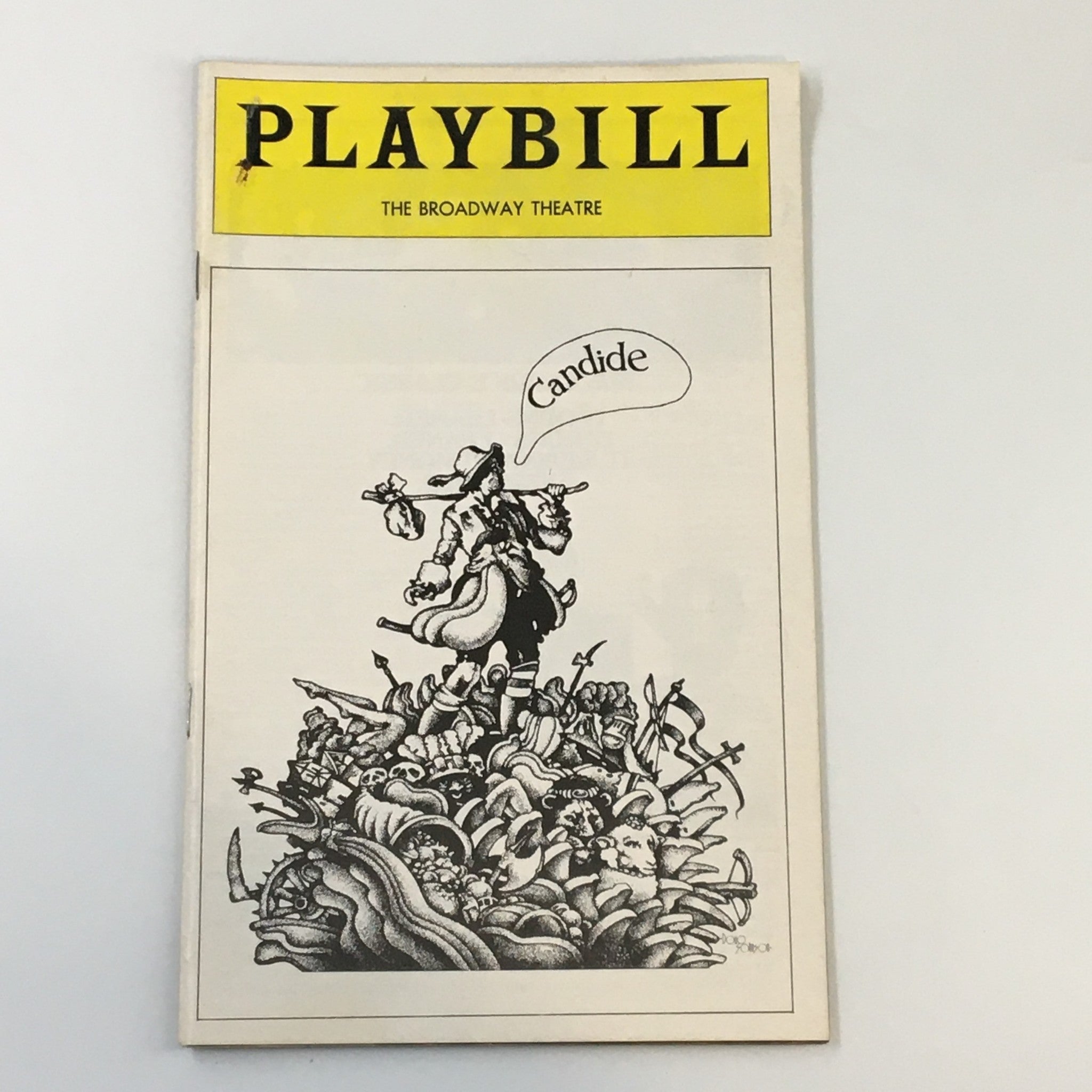 1974 Playbill Broadway Theatre Lewis J. Stadlen in Candide by Harold Prince