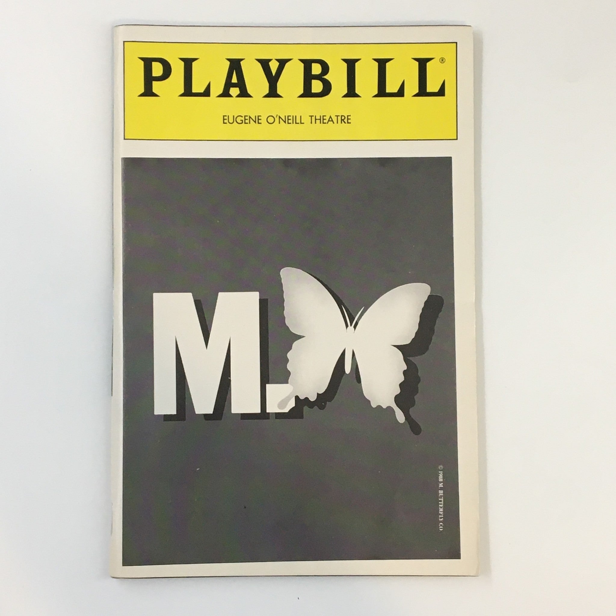 1988 Playbill Eugene O'Neill Theatre John Lithgow in M. Butterfly by David Hwang