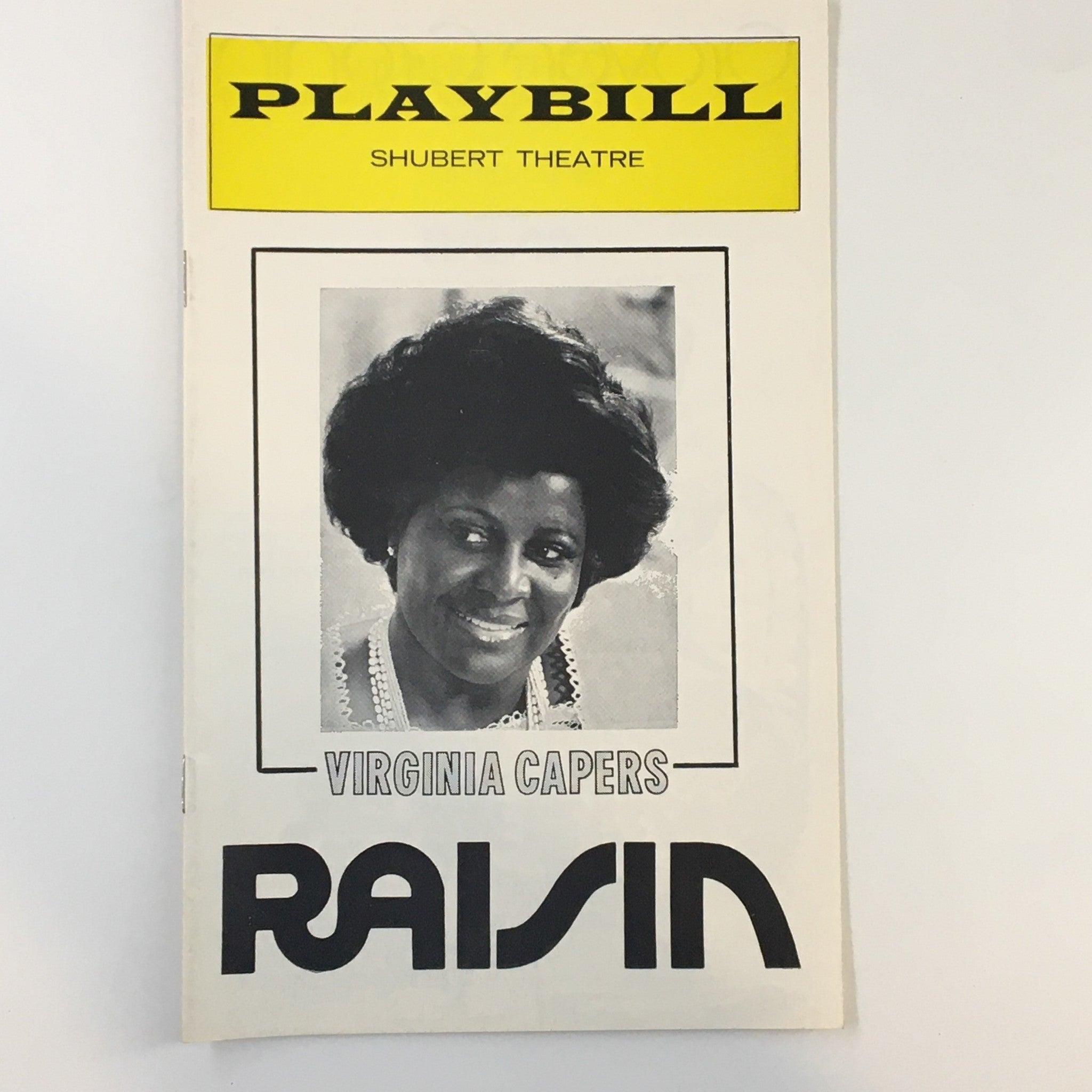 1975 Playbill Shubert Theatre Virginia Capers in Raisin by Donald McKayle