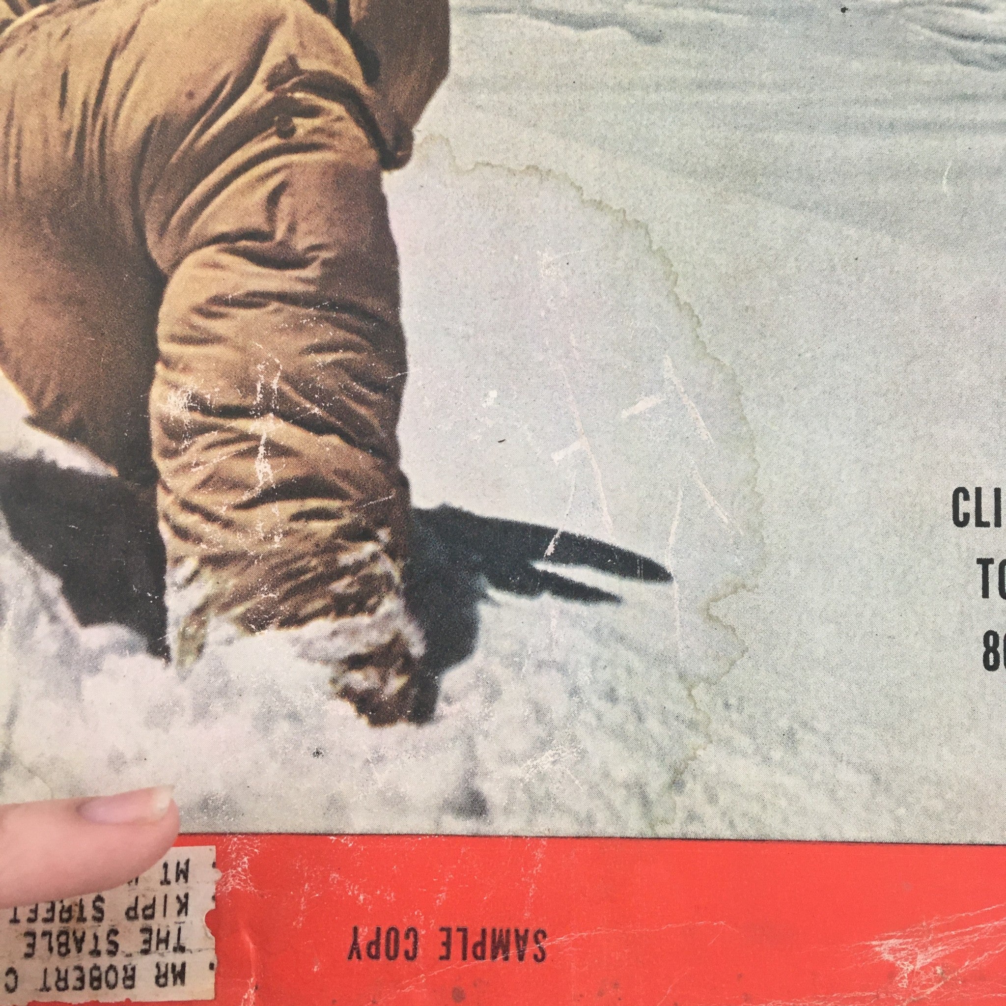 VTG Life Magazine October 11 1954 Climber Founders Toward Victory 800 Yards Away