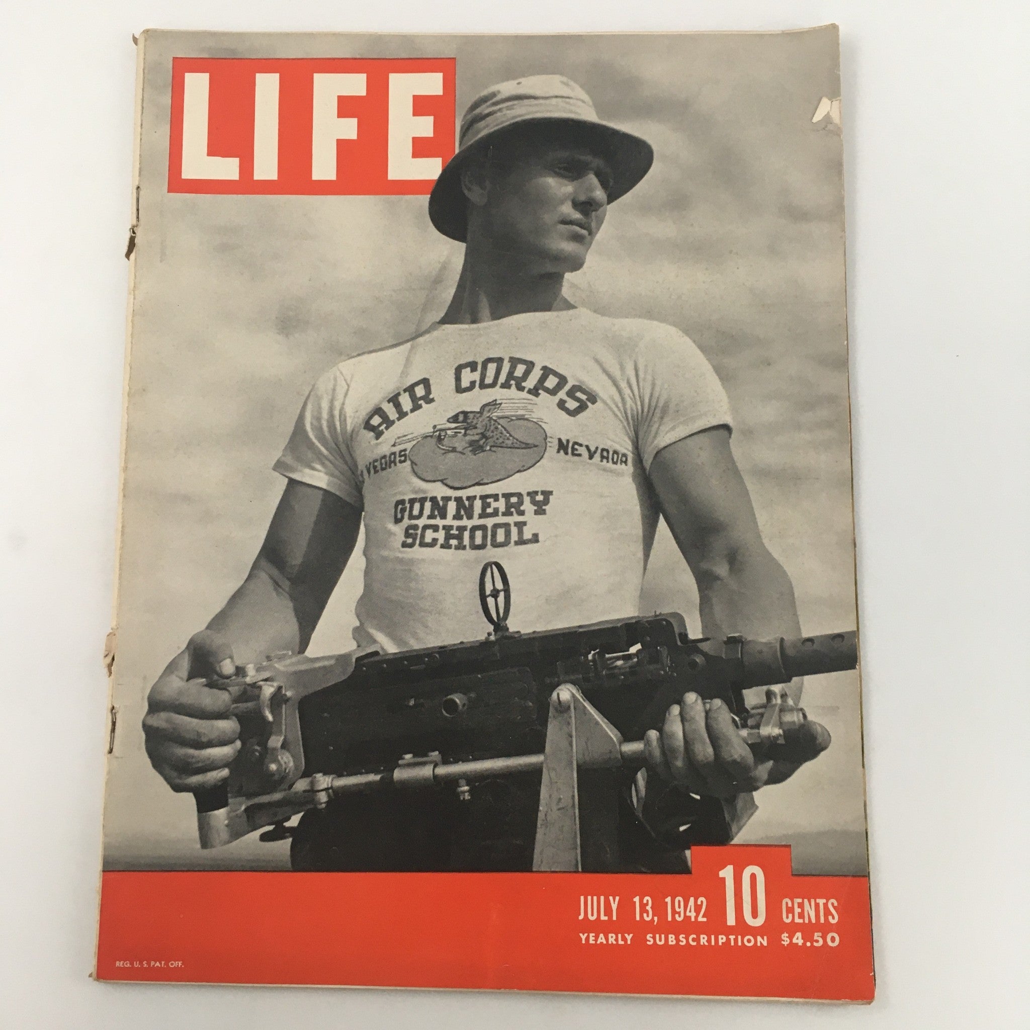 VTG Life Magazine July 13 1942 Air Corps Gunnery School in Las Vegas, Nevada