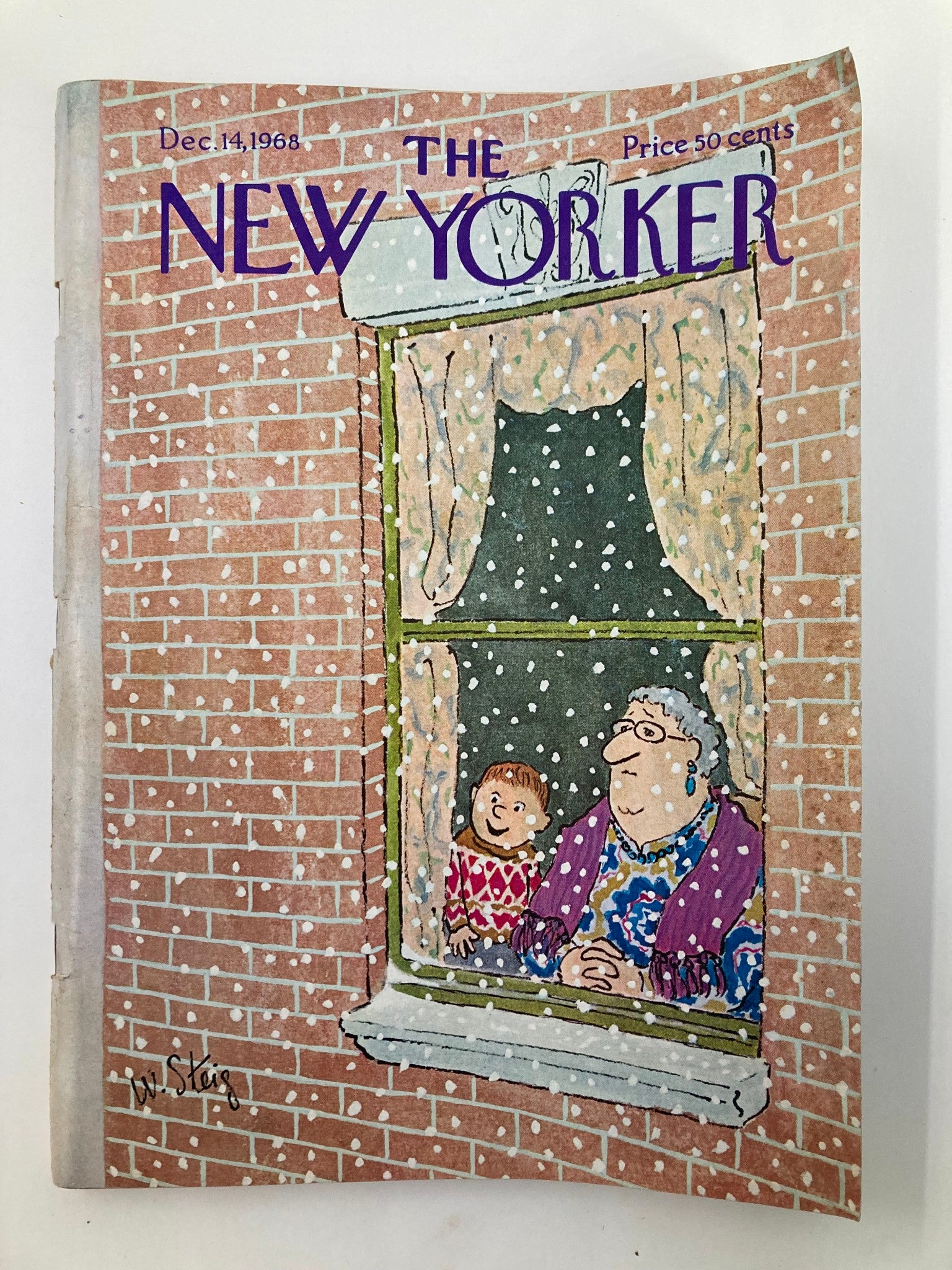 The New Yorker Full Magazine December 14 1968 Snow Fall William Steig No Label