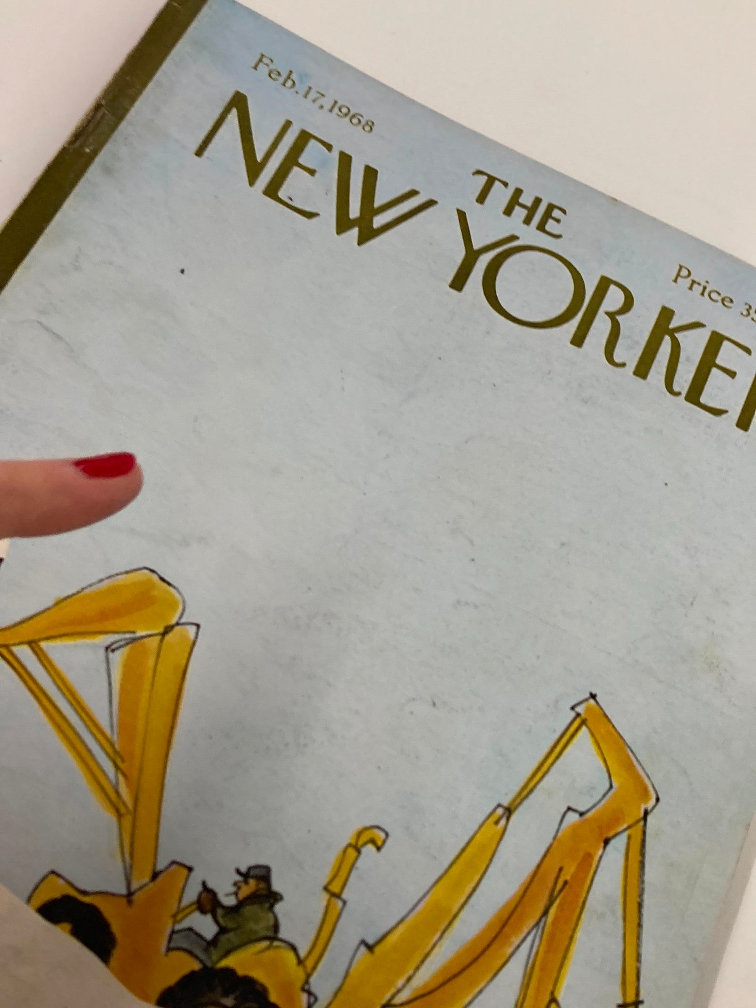 The New Yorker Full Magazine February 17 1968 Plowing Snow by James Stevenson