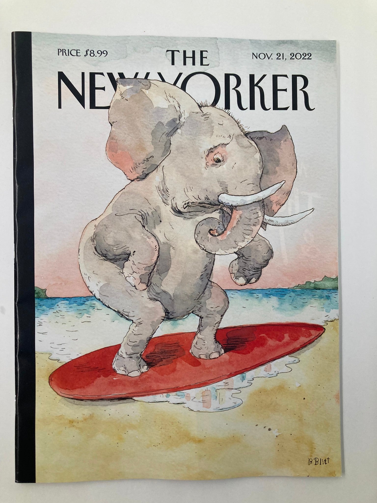 The New Yorker Full Magazine November 21 2022 Low Tide Barry Blitt No Label