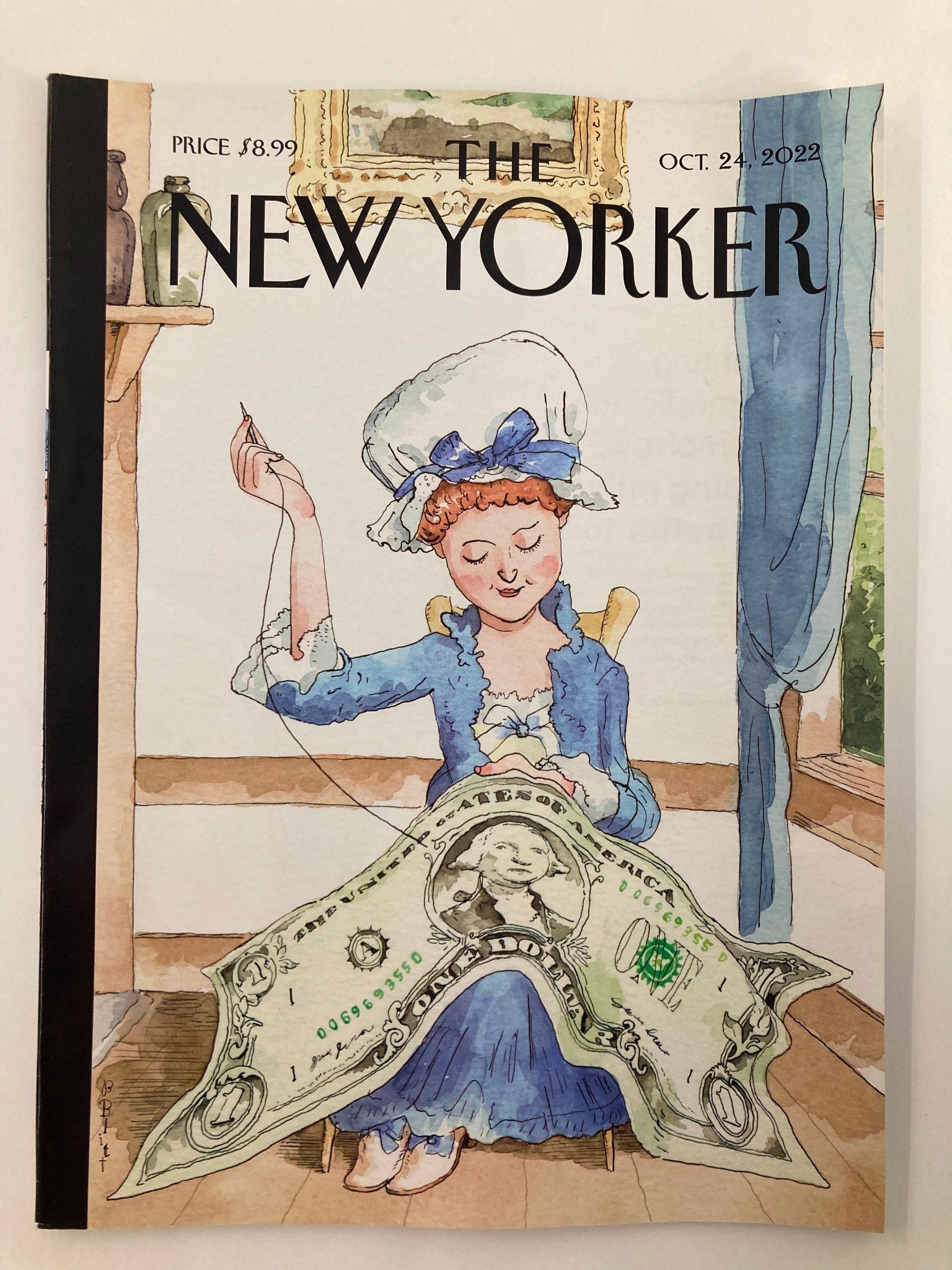 The New Yorker Full Magazine October 24 2022 Old Glory Barry Blitt No Label