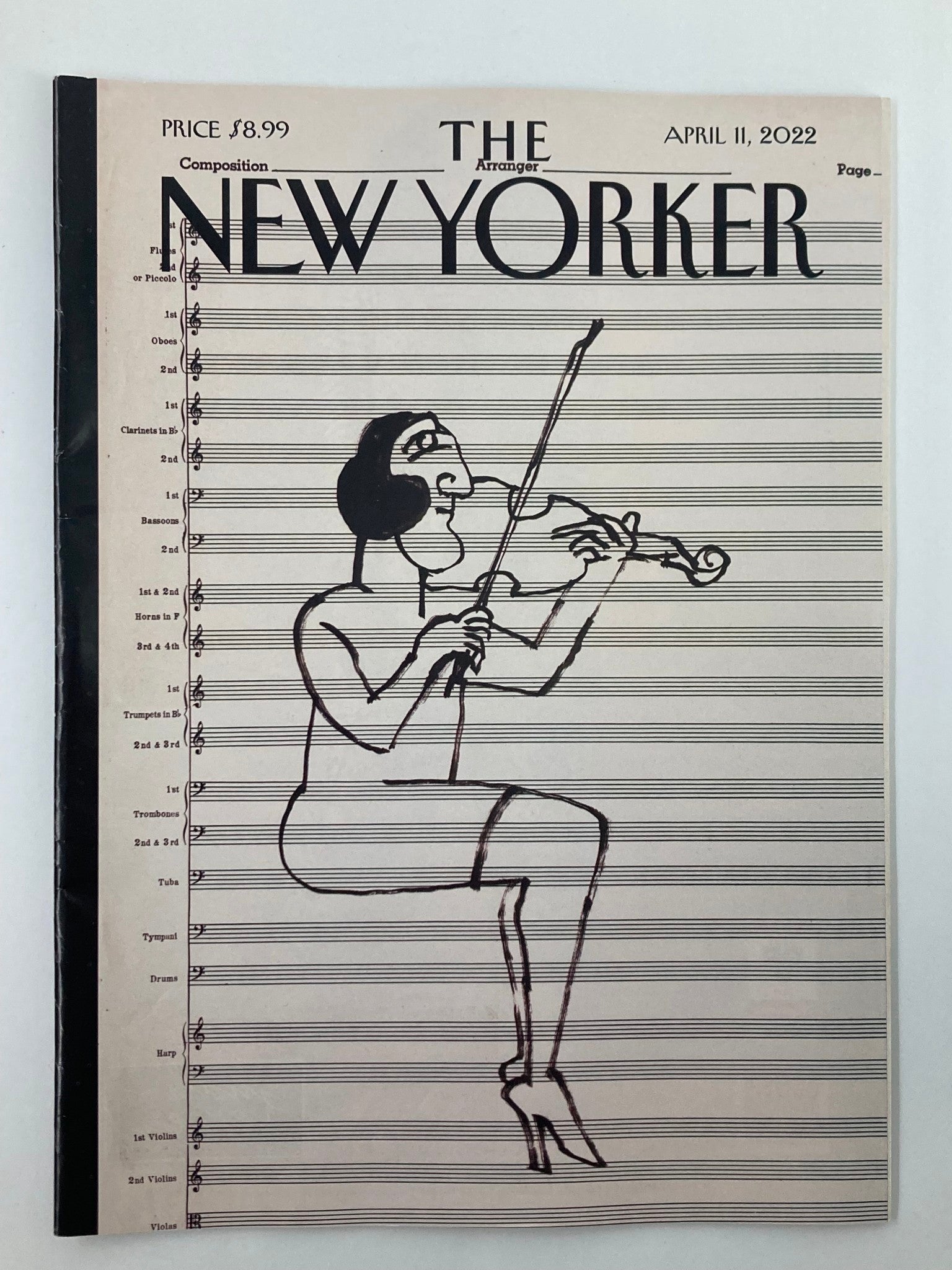 The New Yorker Full Magazine April 11 2022 Untitle 1967 by S. Steinberg No Label