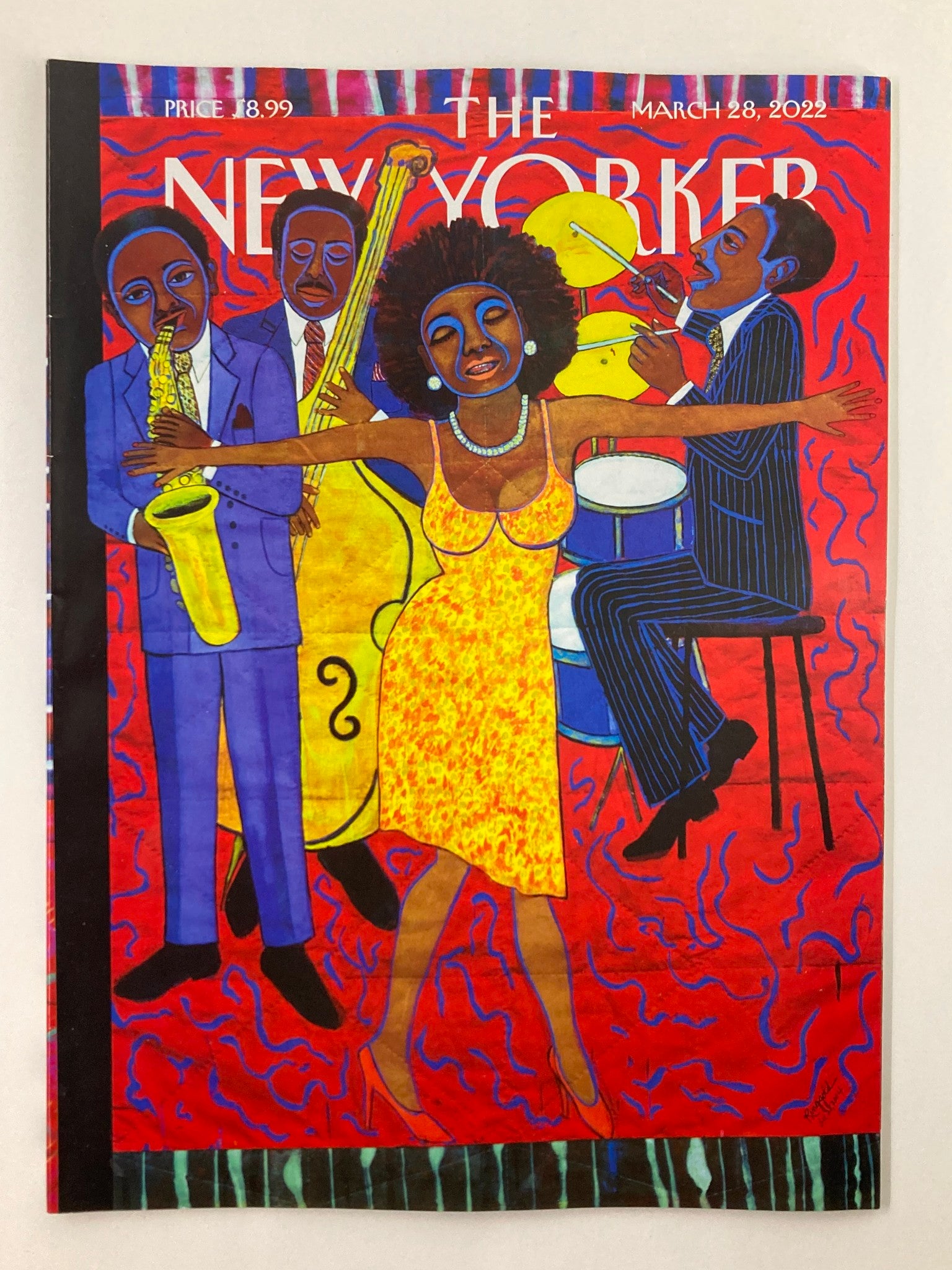 The New Yorker Full Magazine March 28 2022 Jazz Stories Faith Ringgold No Label