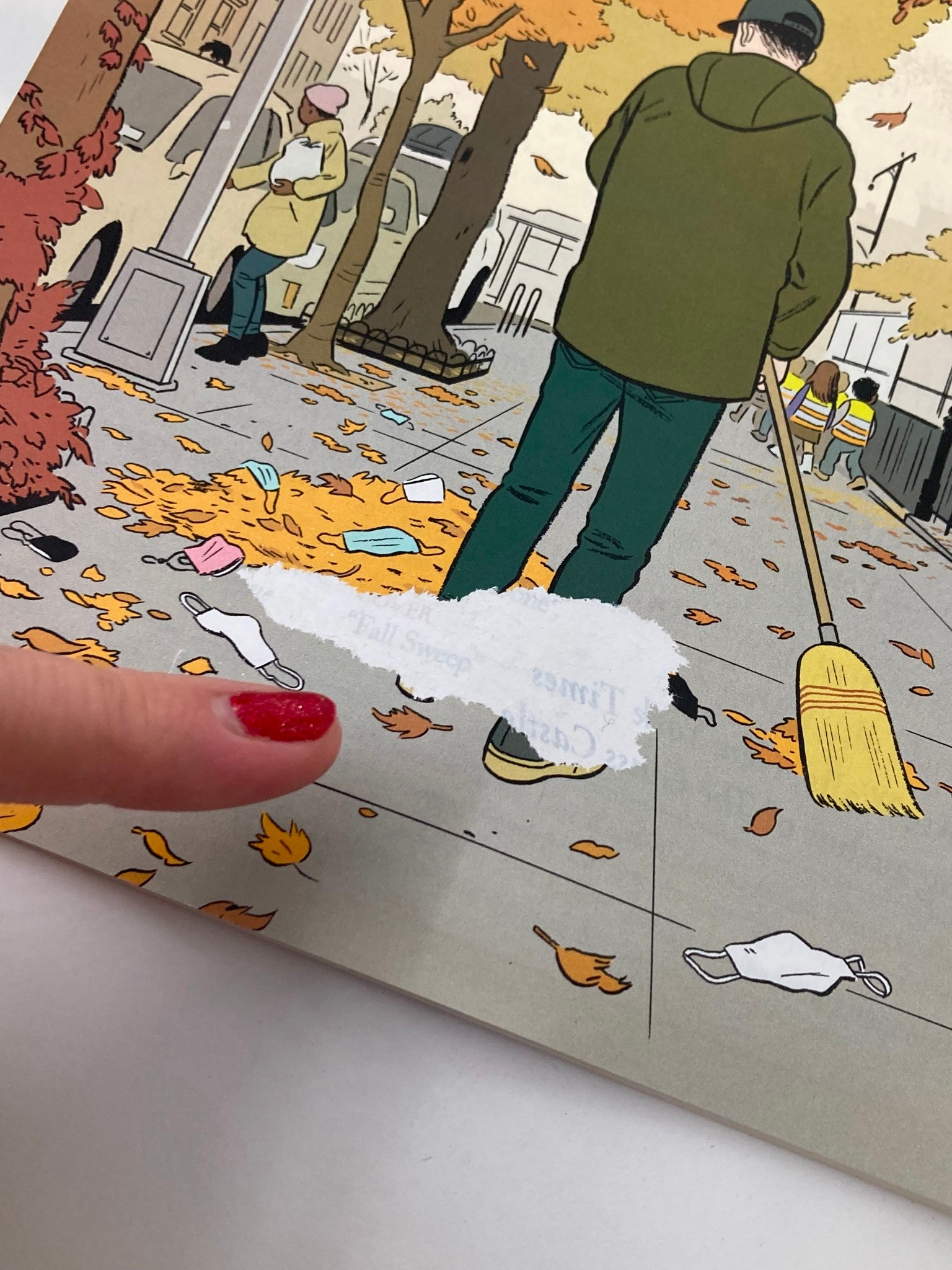 The New Yorker Full Magazine November 7 2022 Fall Sweep by Adrian Tomine