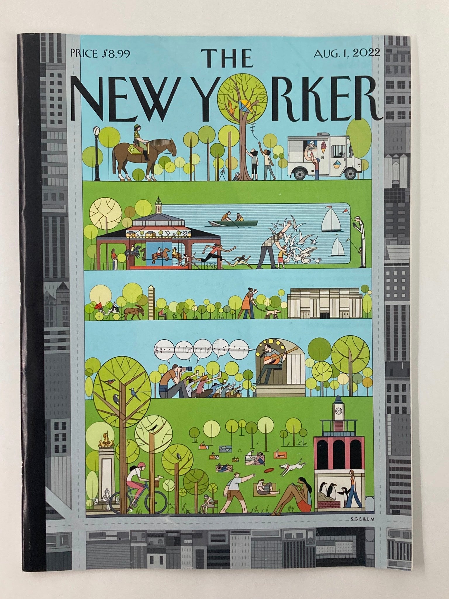 The New Yorker Full Magazine August 1 2022 Central Park Lark Sergio G. Sanchez