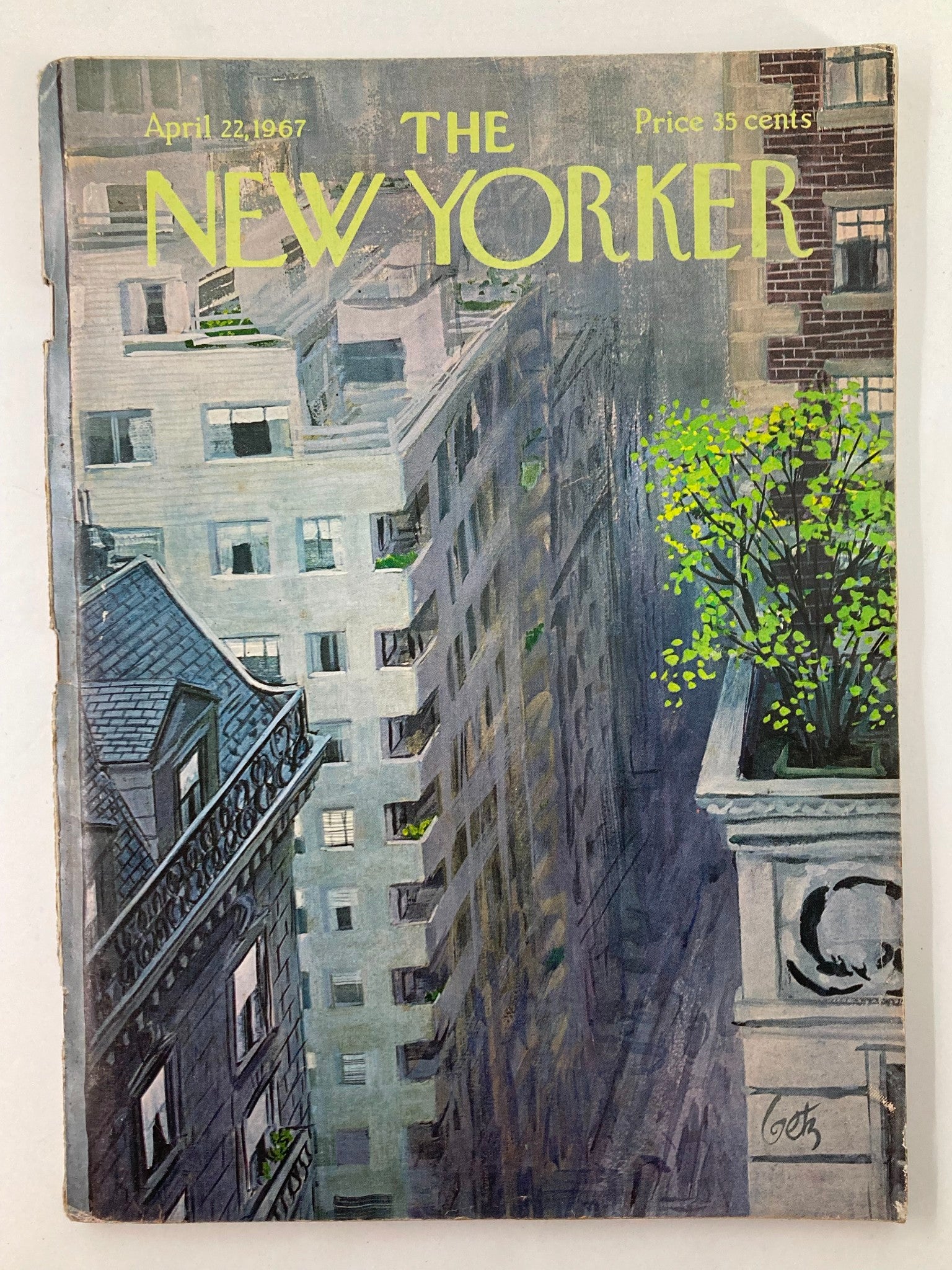 The New Yorker Full Magazine April 22 1967 Green and Buildings by Arthur Getz